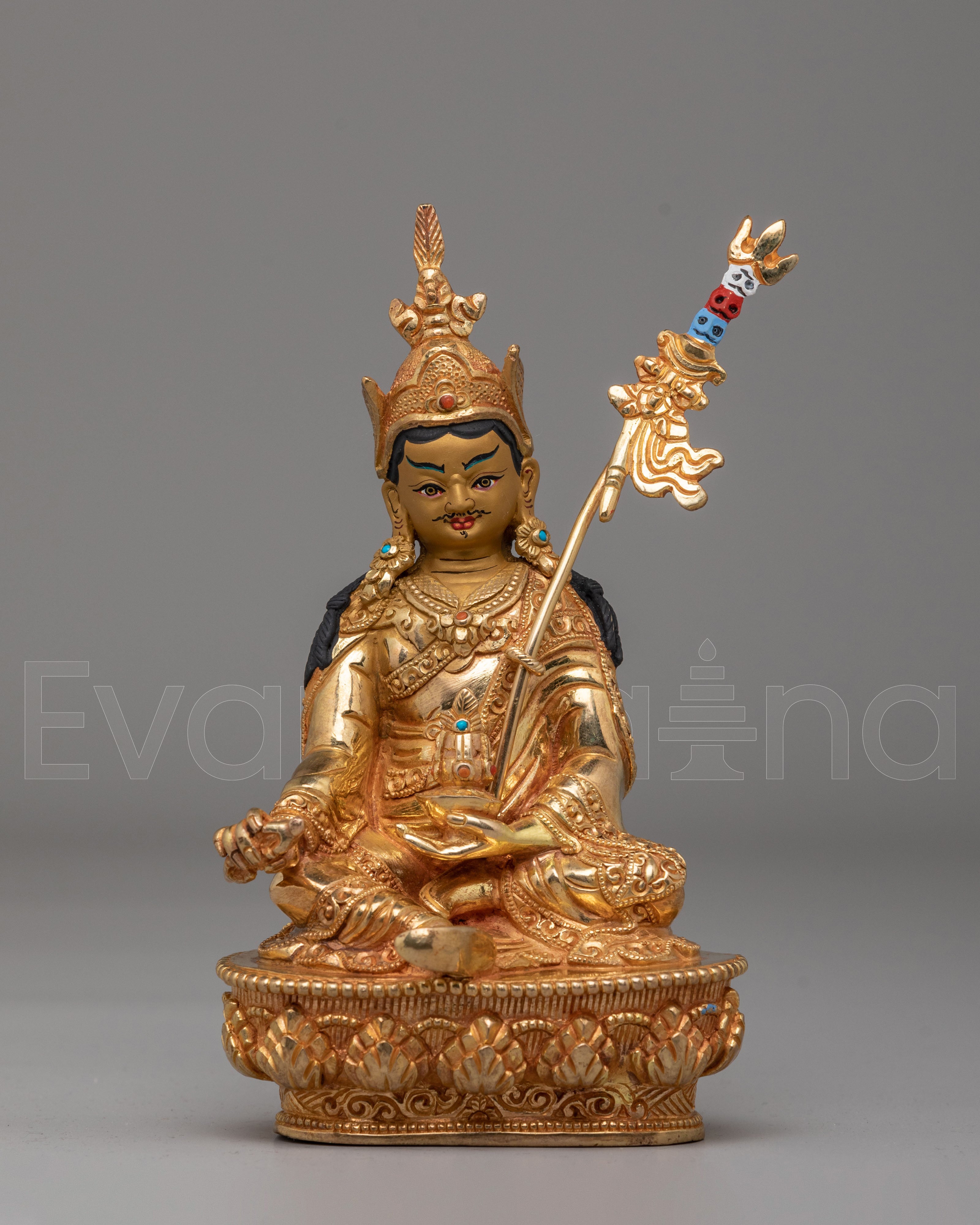 guru rinpoche copper statue 