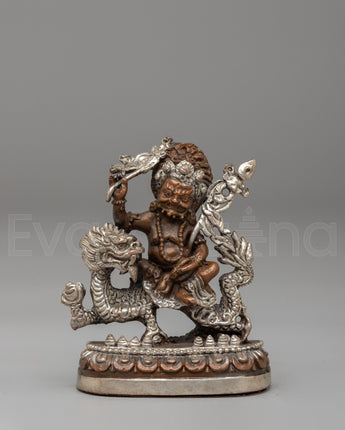 White Dzambhala Deity Statue