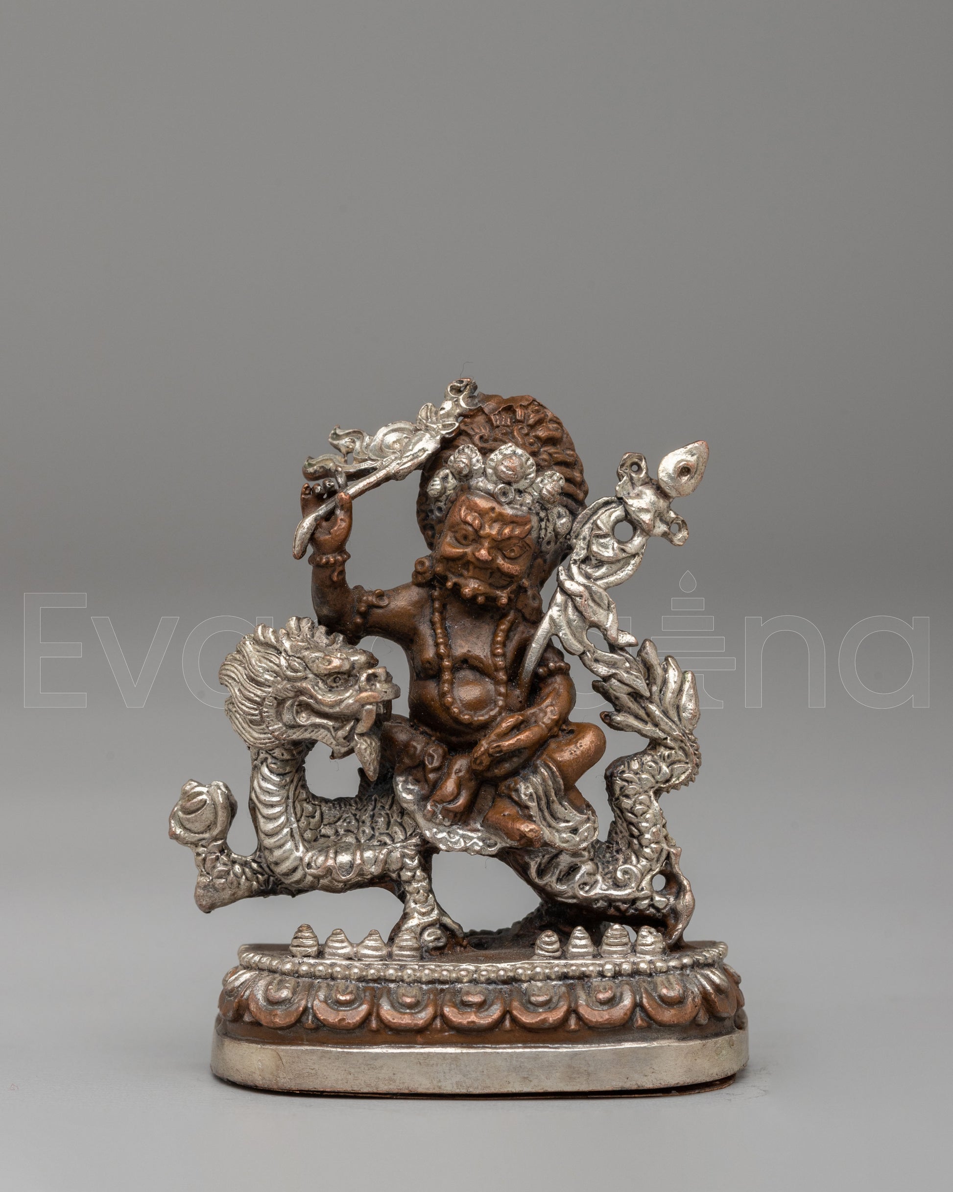 White Dzambhala Deity Statue