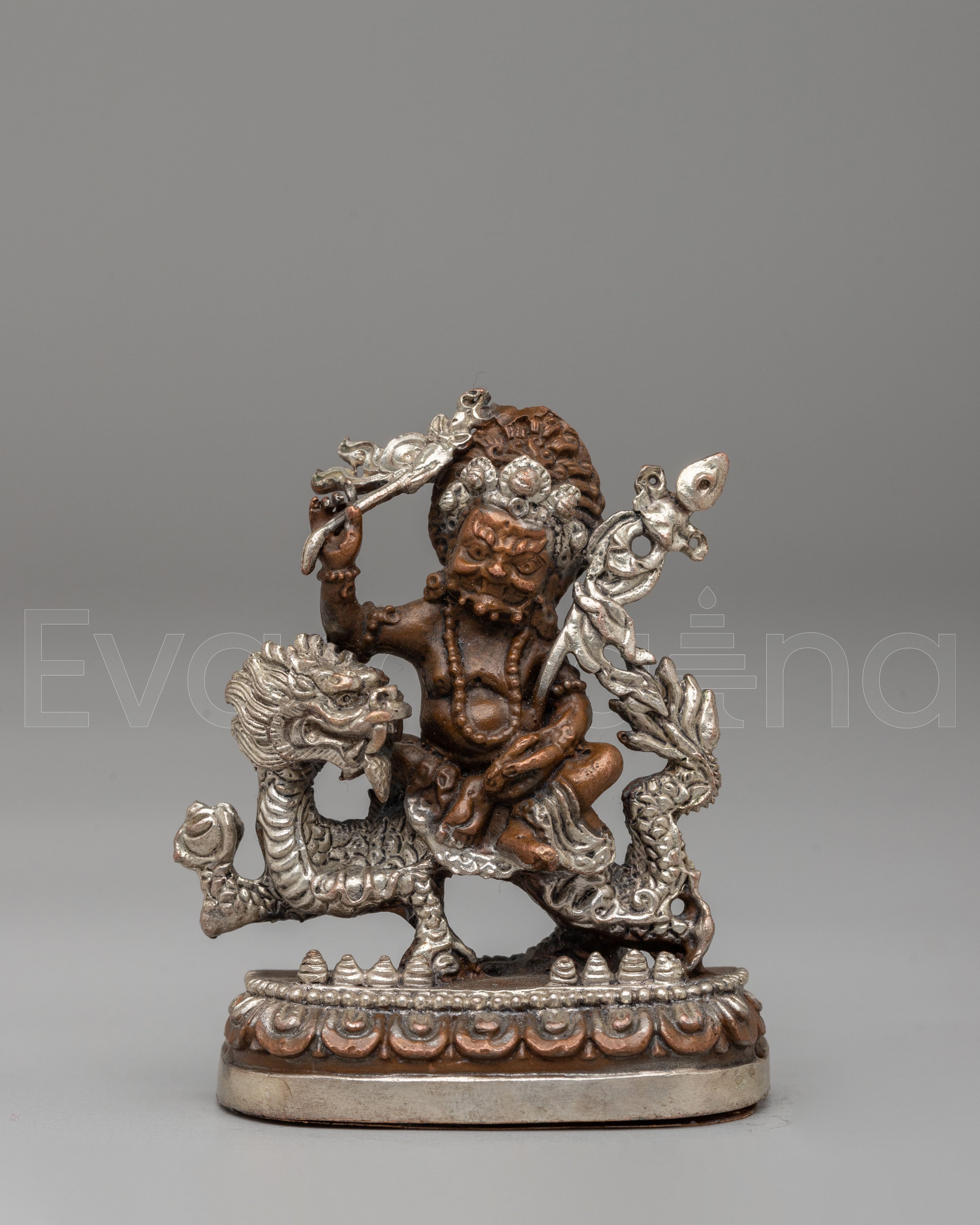 White Dzambhala Deity Statue