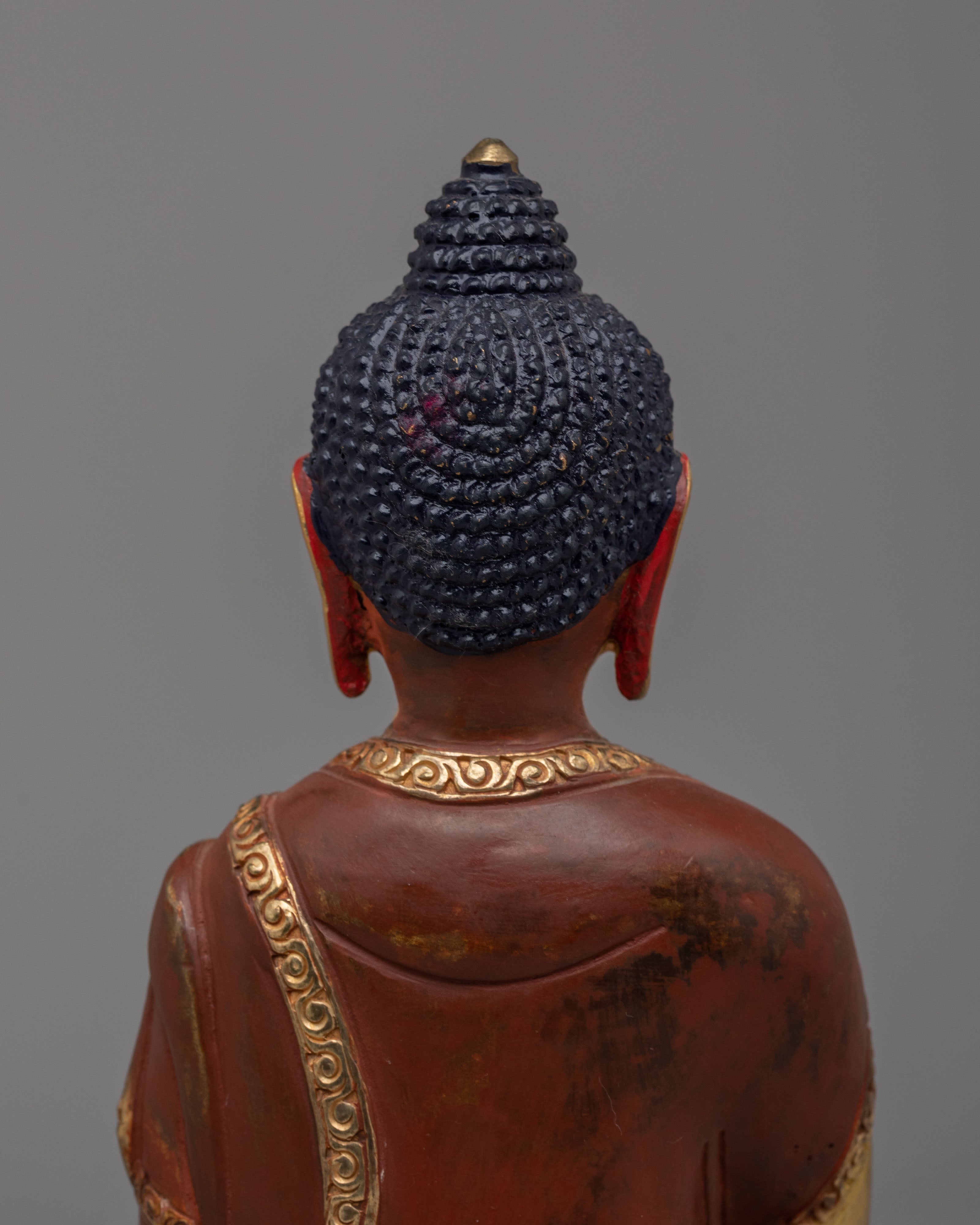 Amitabha Buddha Statue for Altar | Traditional Buddhist Decor