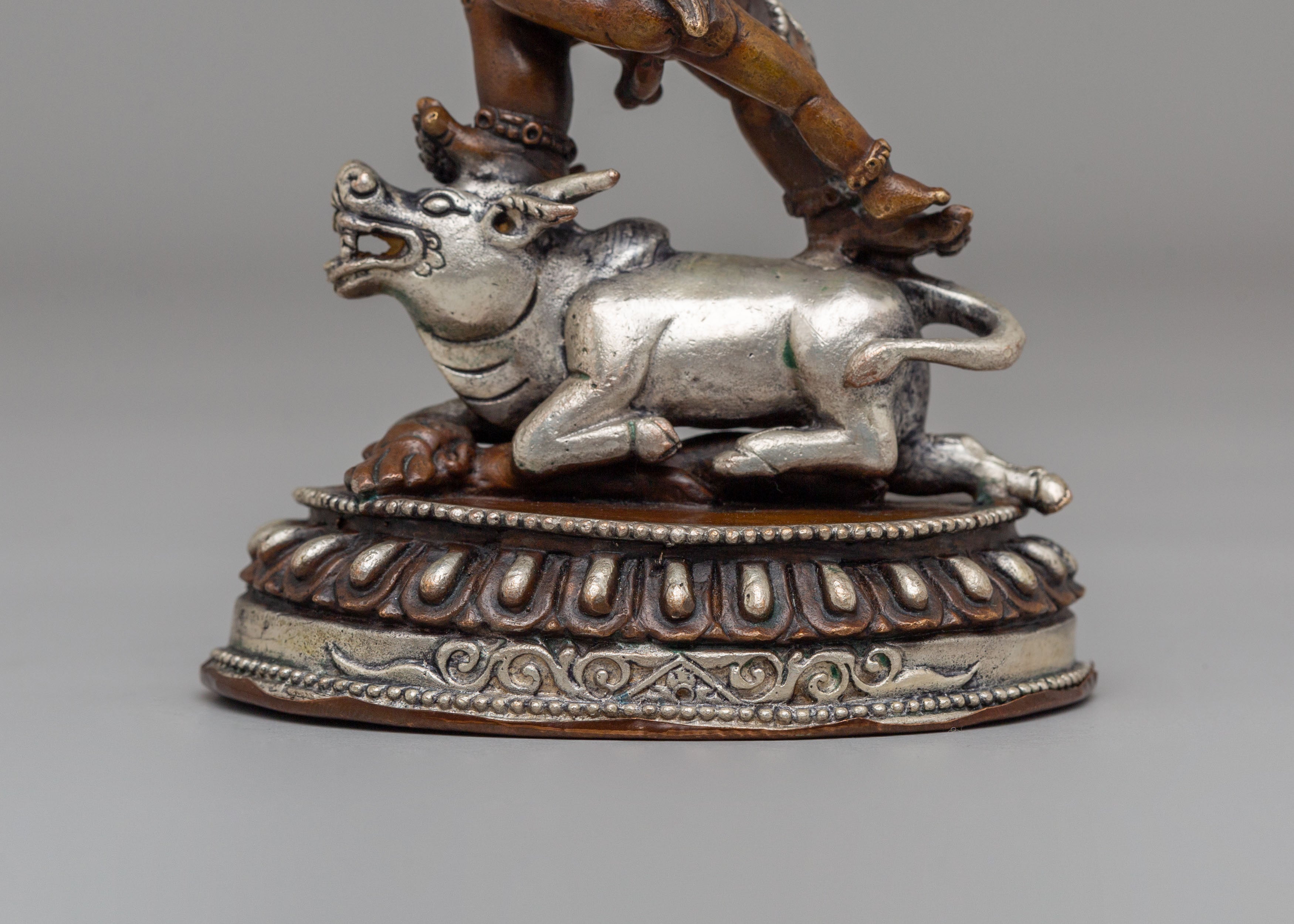 Yama Dharmaraja With Consort Sculpture | Guardian of Justice