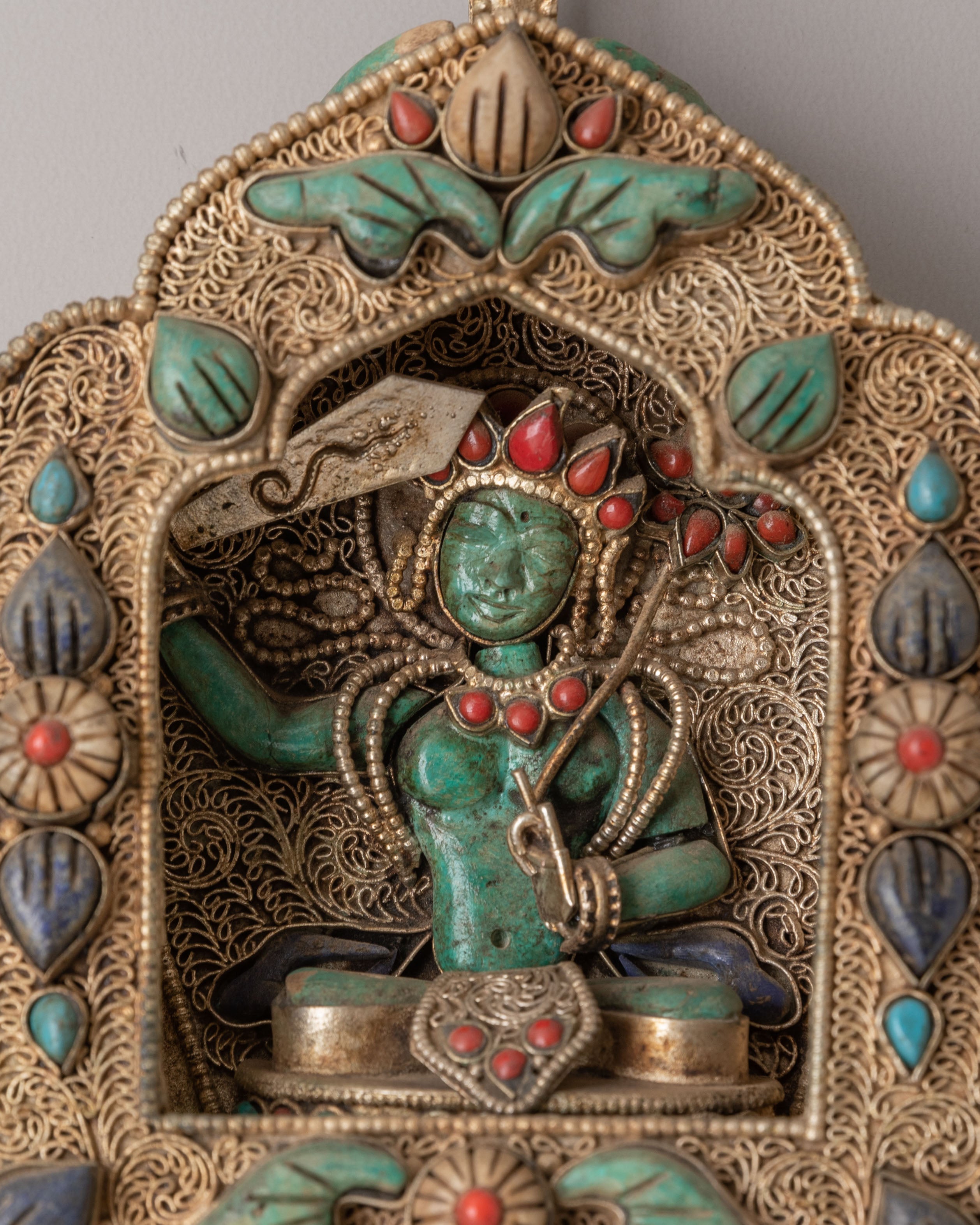 Tibetan Manjushri Ghau Box Locket | Symbol of Wisdom