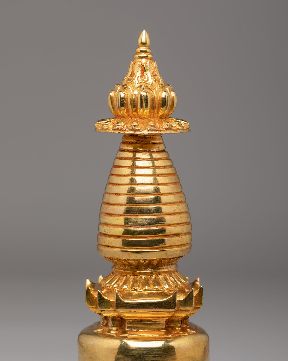 Handcrafted Altar Kadampa Chorten | Tibetan Buddhist Shrine Decor