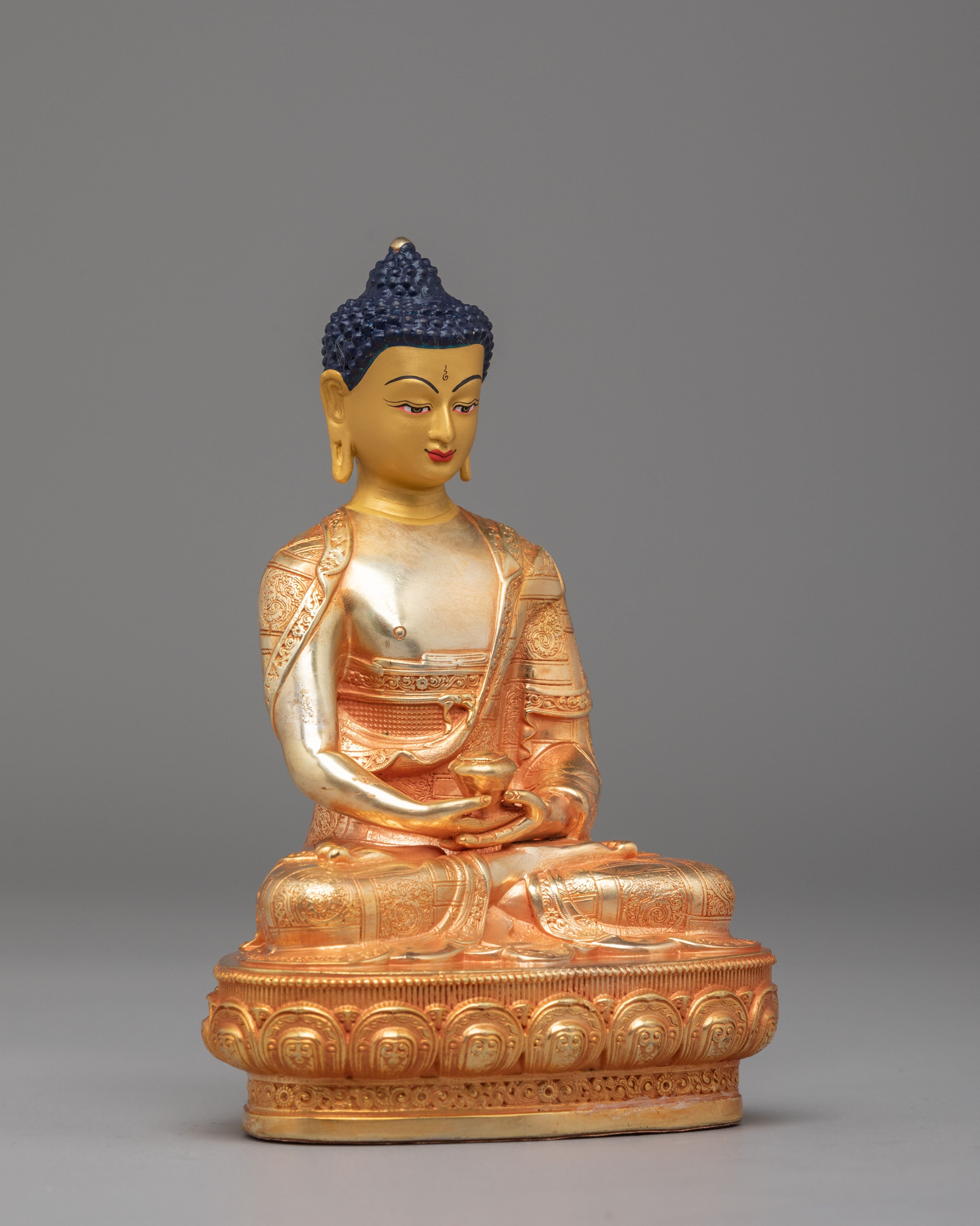Amitabha Buddha Machine-Made Statue | 24K Gold Plated Buddhist Statue