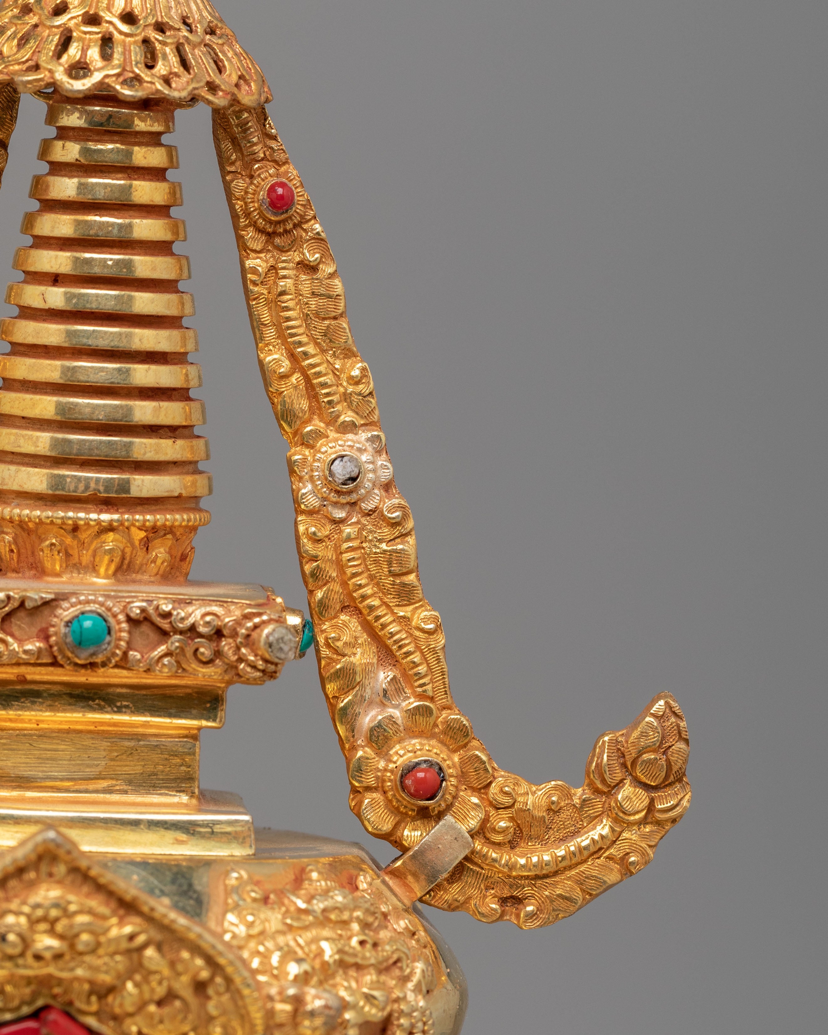 Handcrafted Enlightenment Chorten Stupa | Tibetan Spiritual Symbol
