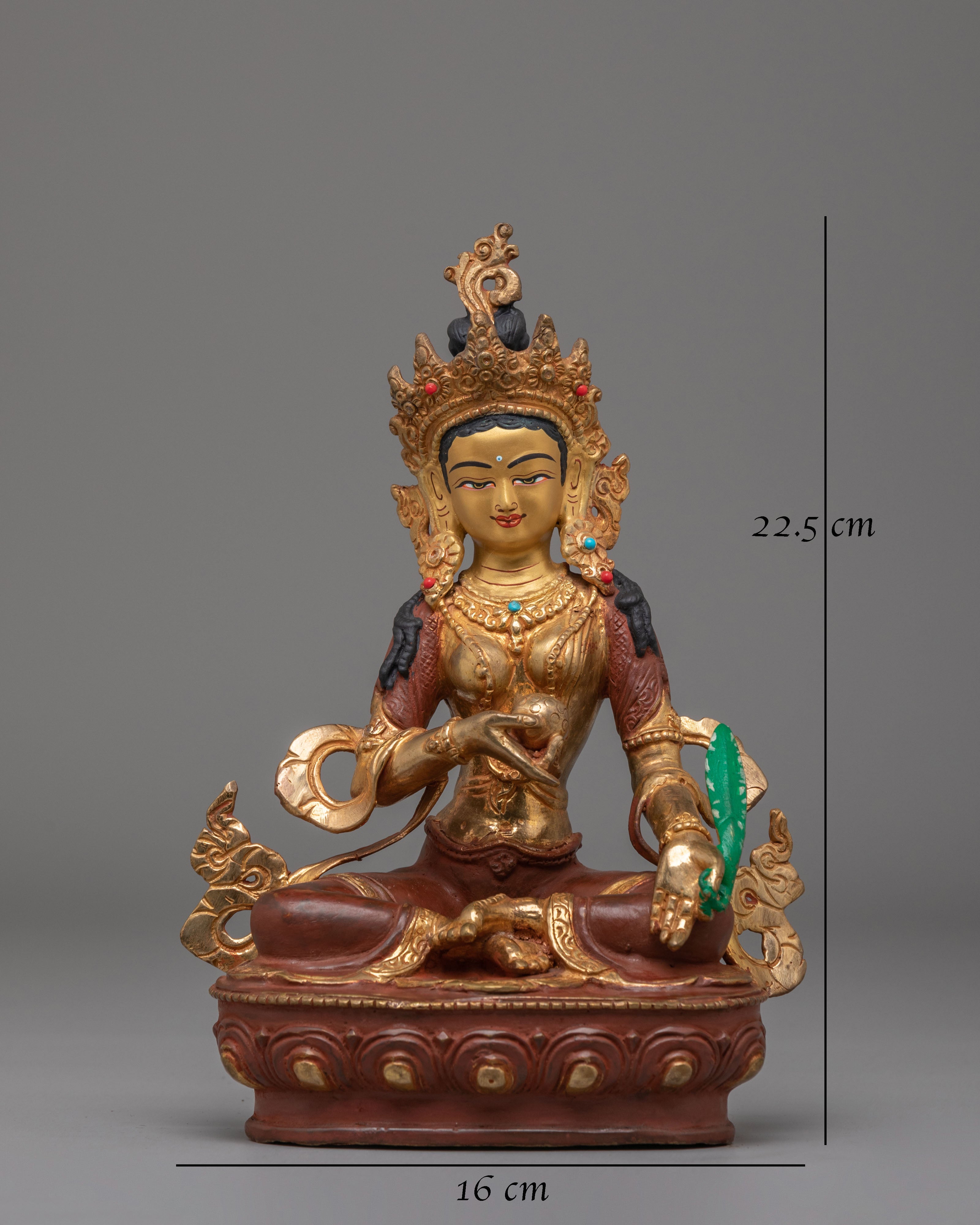 Bodhisattva of Great Vows Ksitigarbha Statue | Tibetan Artwork for Spiritual Decor