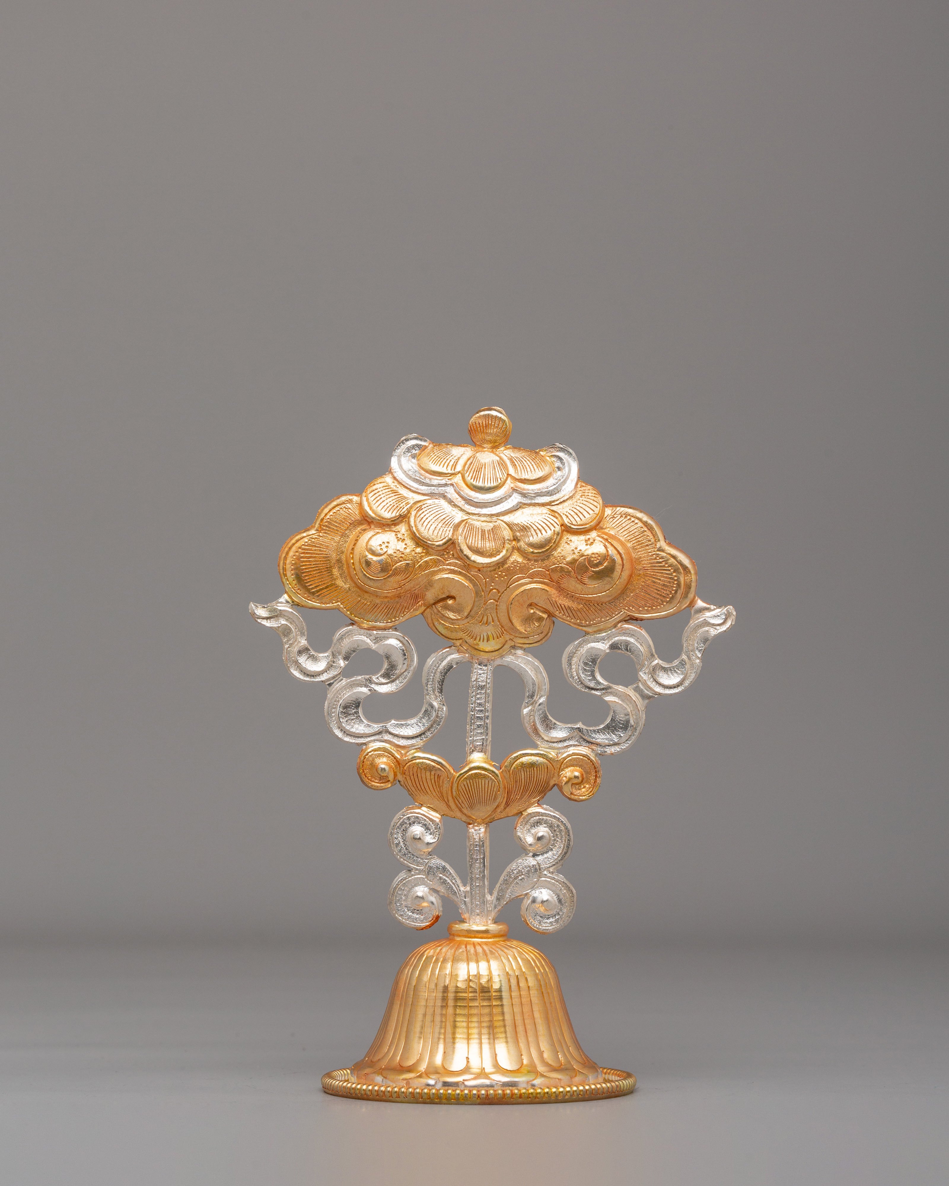 Sacred Eight Auspicious Symbols Set | Copper Body with Electro Gold & Silver Plating