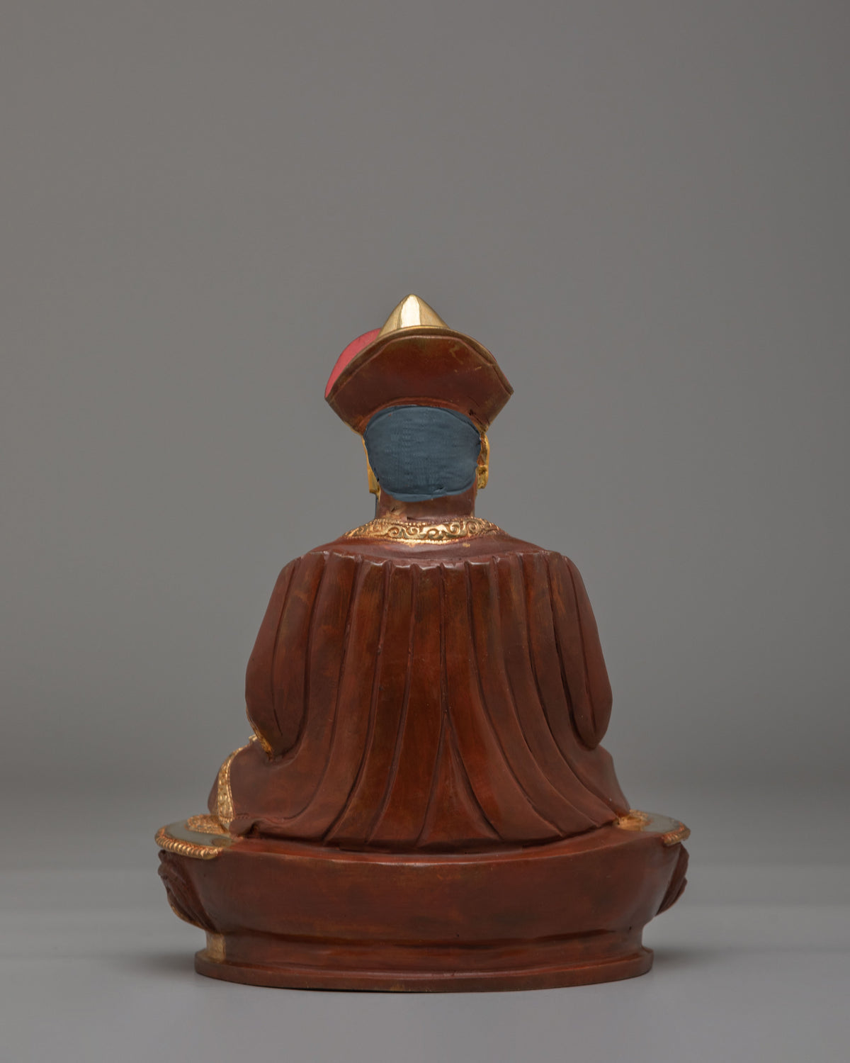 Tibetan Sacred Guru Shapdum Statue | Handcrafted Copper Art