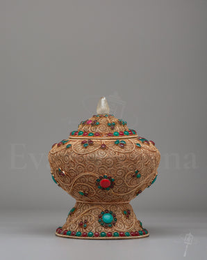 Tibetan Filigree Rice Pot 