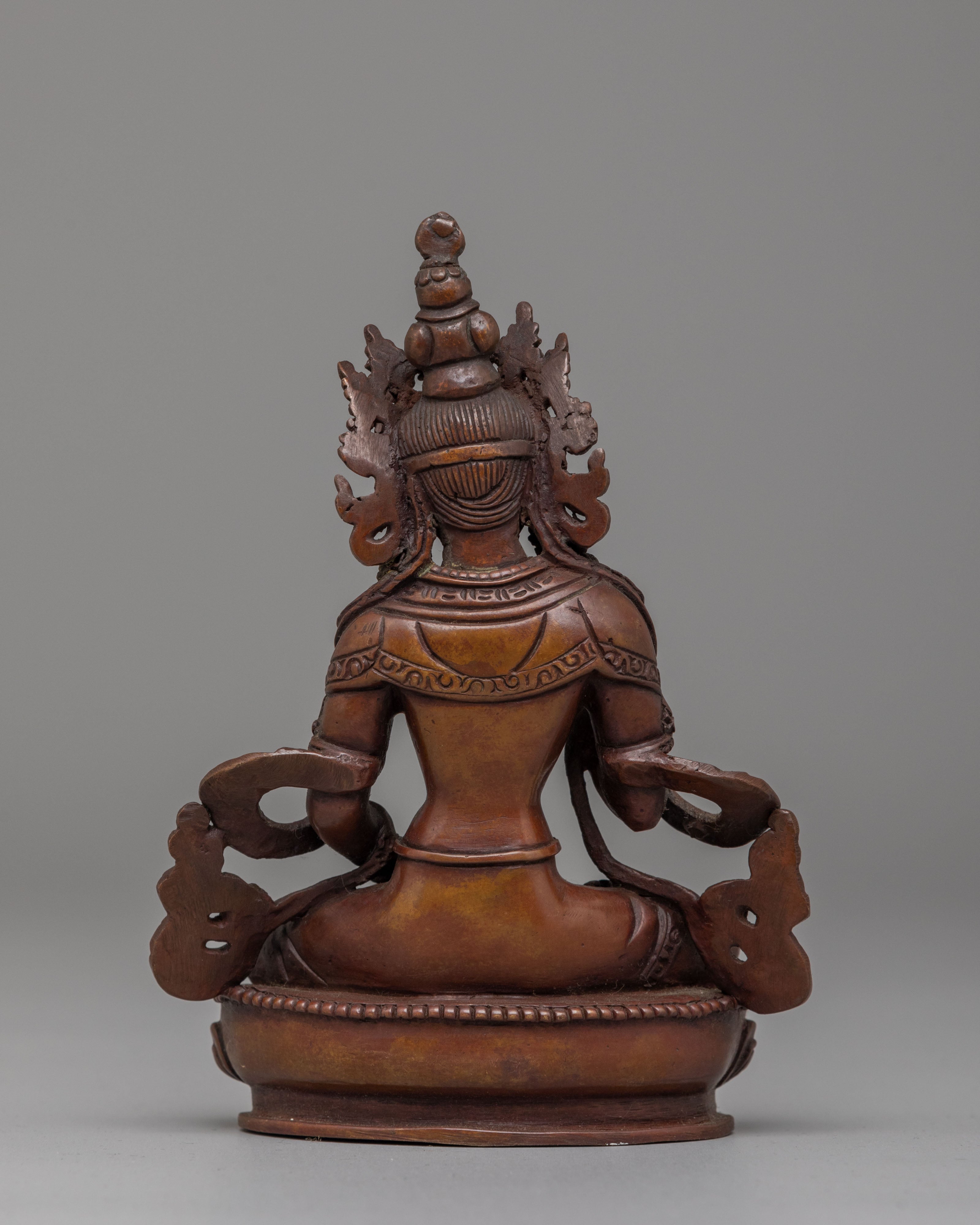 Spiritual Vajrasattva Meditation Statue | Tibetan Buddhism Artwork for Inner Peace
