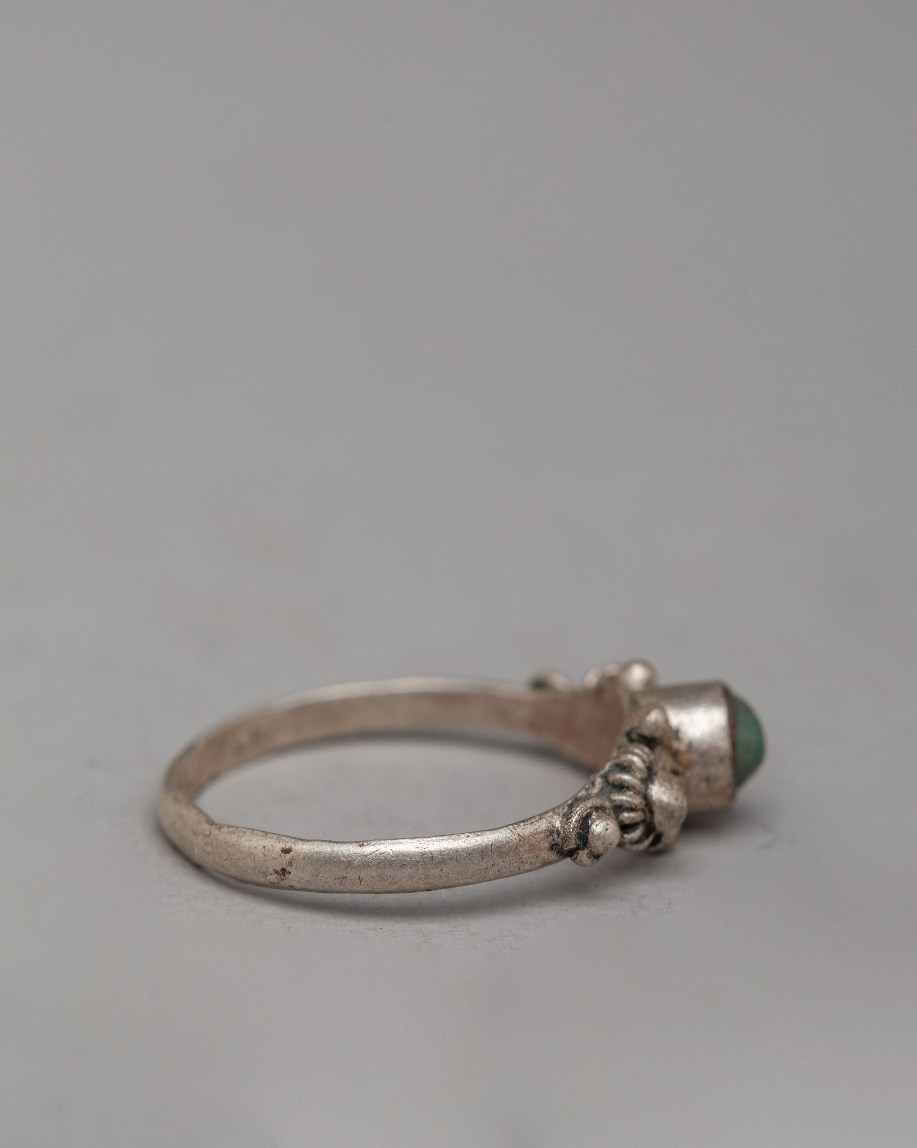 Handcrafted Silver Ring | Unique Stone Ring for Everyday Wear