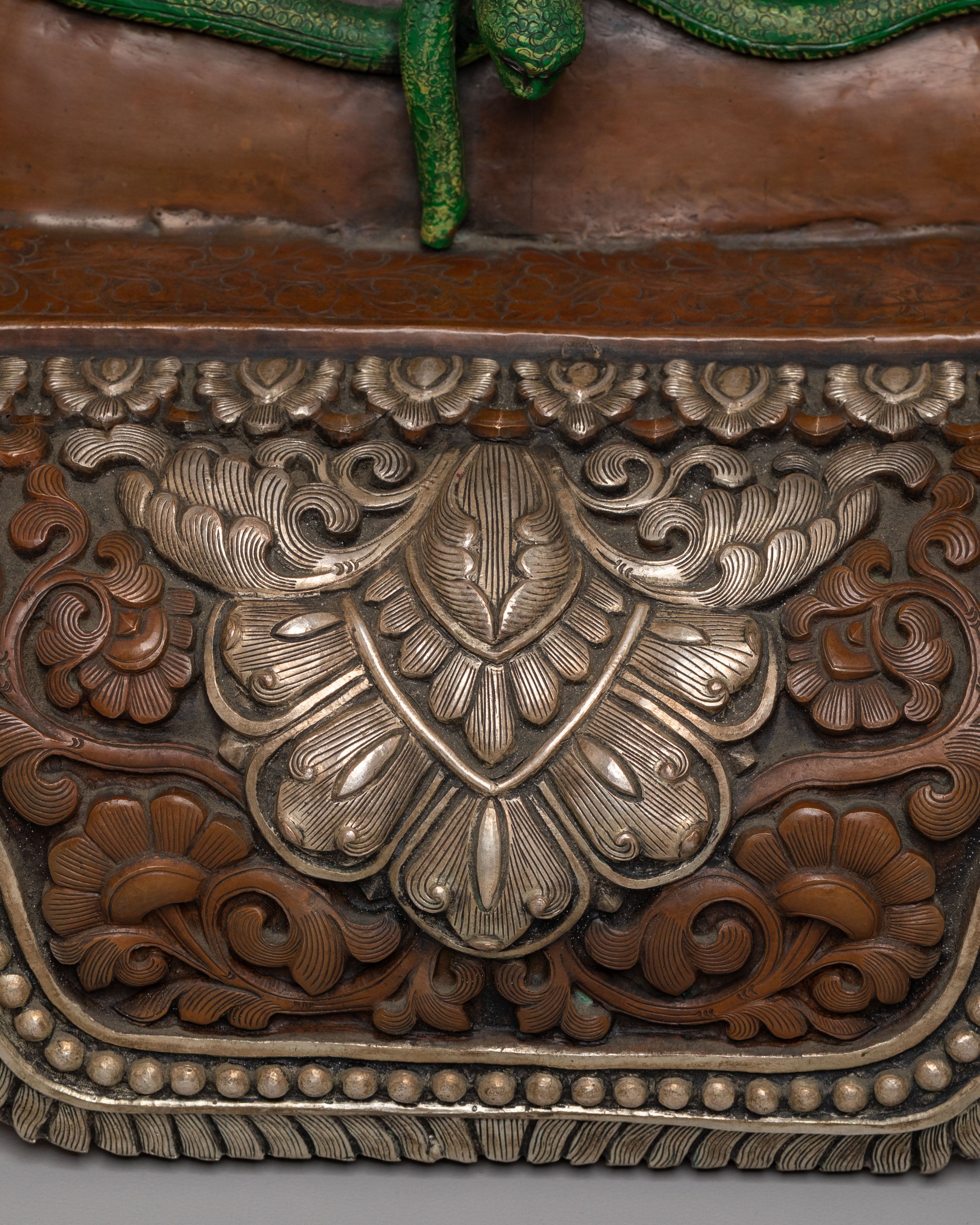 Handcrafted Bhairav Wall Sculpture: A Divine Protector for Your Space