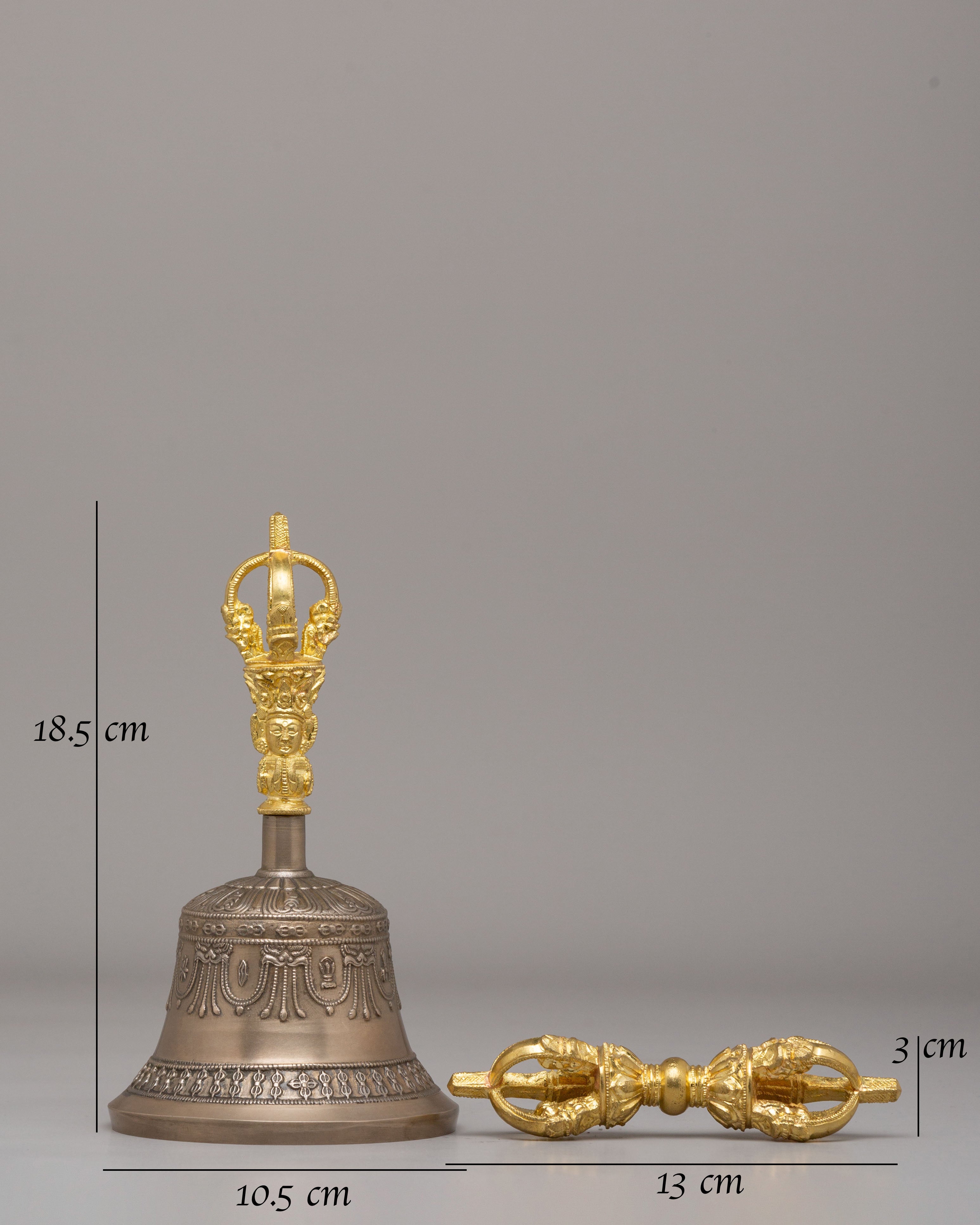 Sacred Ritual Vajra and Bell Set | A Sacred Pair for Meditation