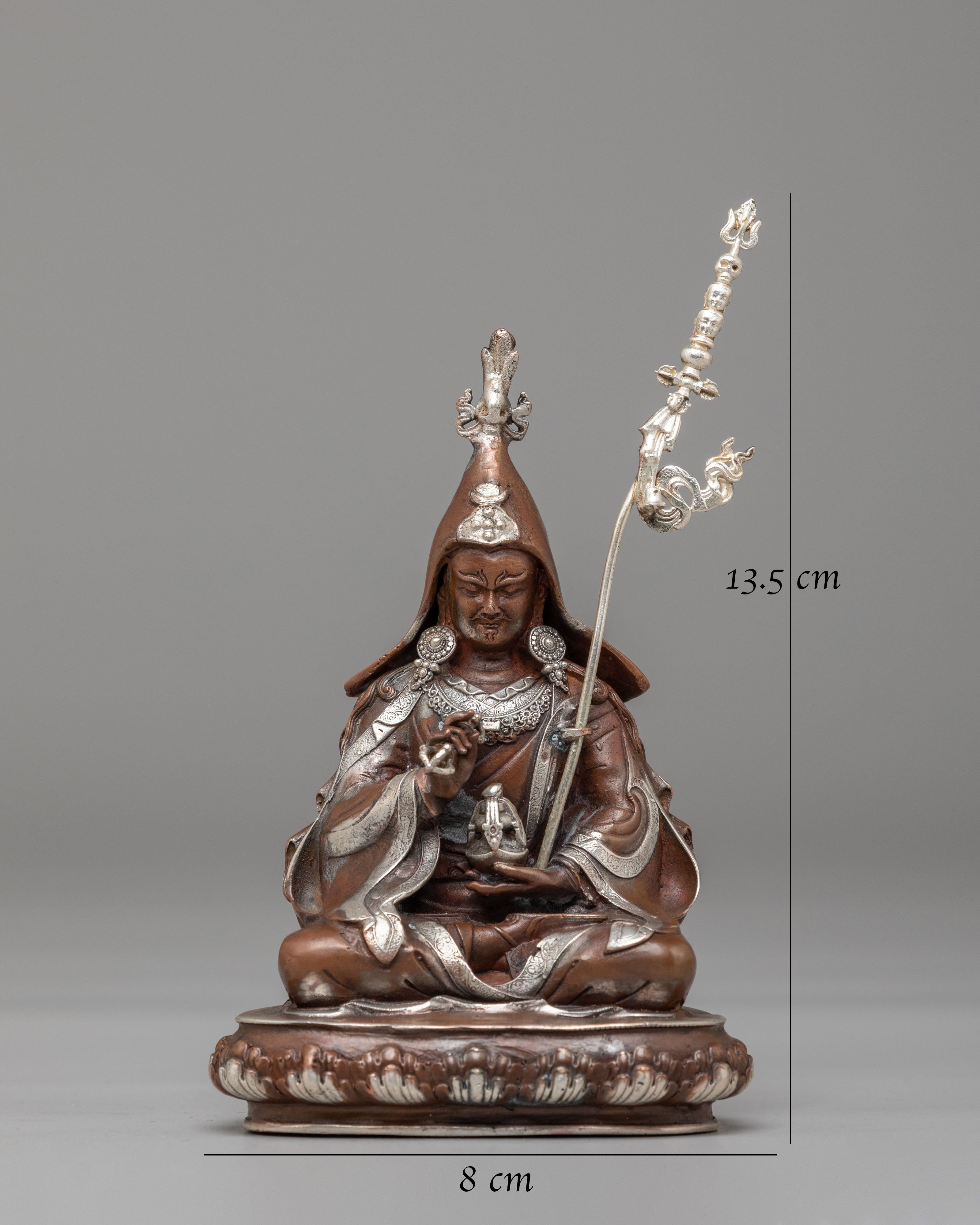 Handmade Guru Tsokye Dorje Statue | Tibetan Guru Rinpoche Art