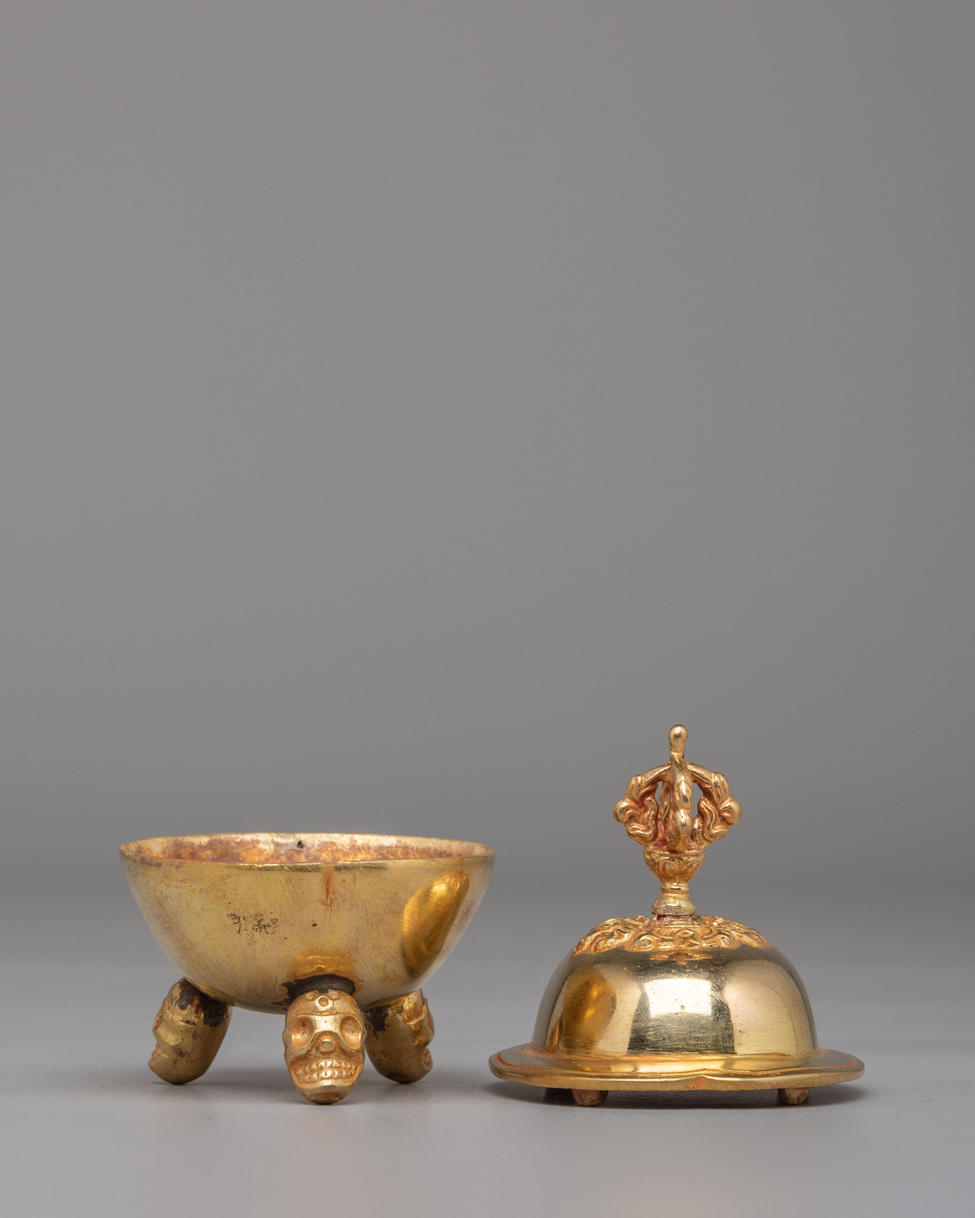 Himalayan Kapala Ritual Bowl | Skull Cup for Tantric Offerings