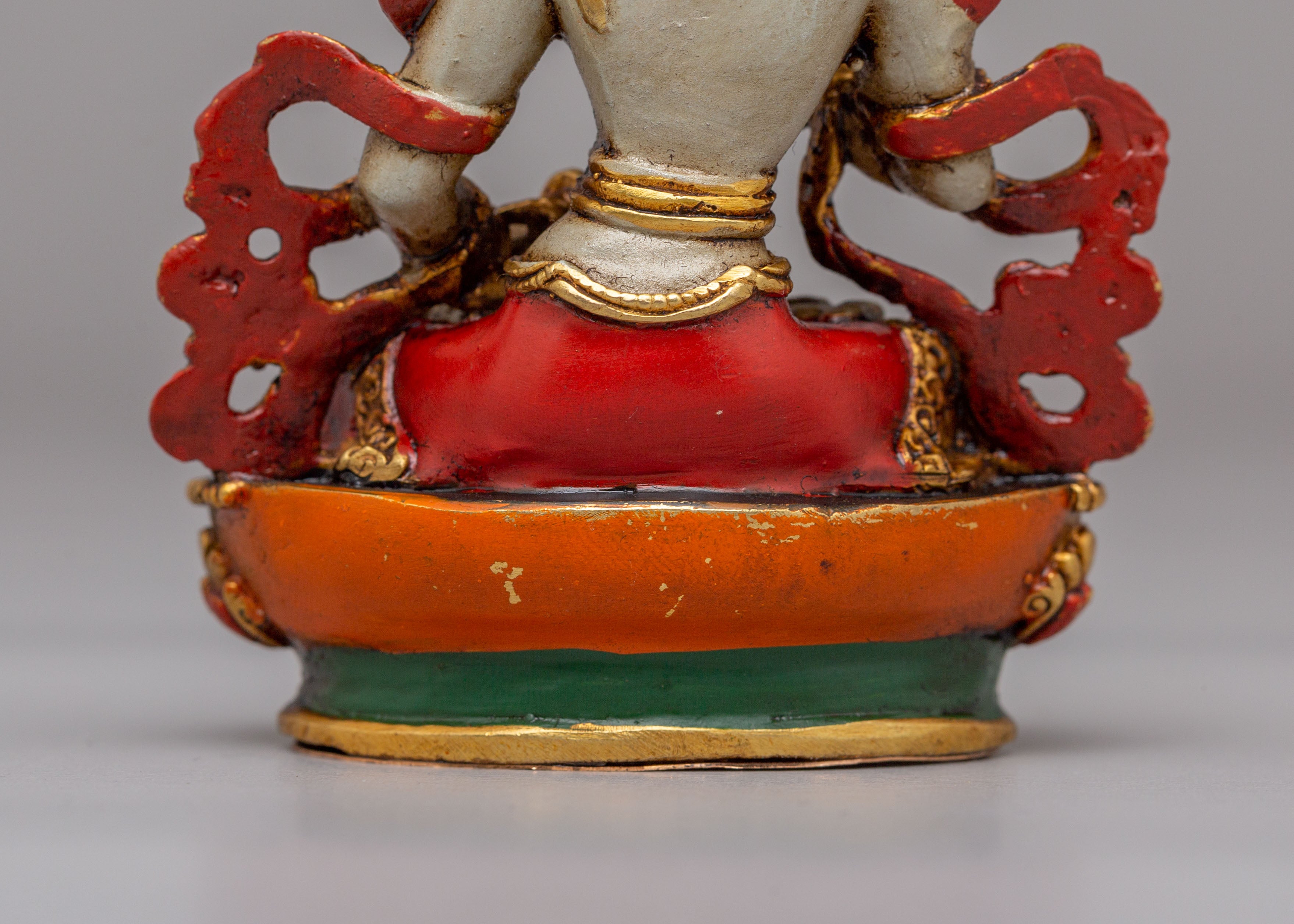 Ceremonial Vajrasattva Shrine Statue | 24K Gold Plated Tibetan Buddha