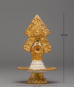 Electro Silver Plated Torma for Offering | Tibetan Buddhist Offering