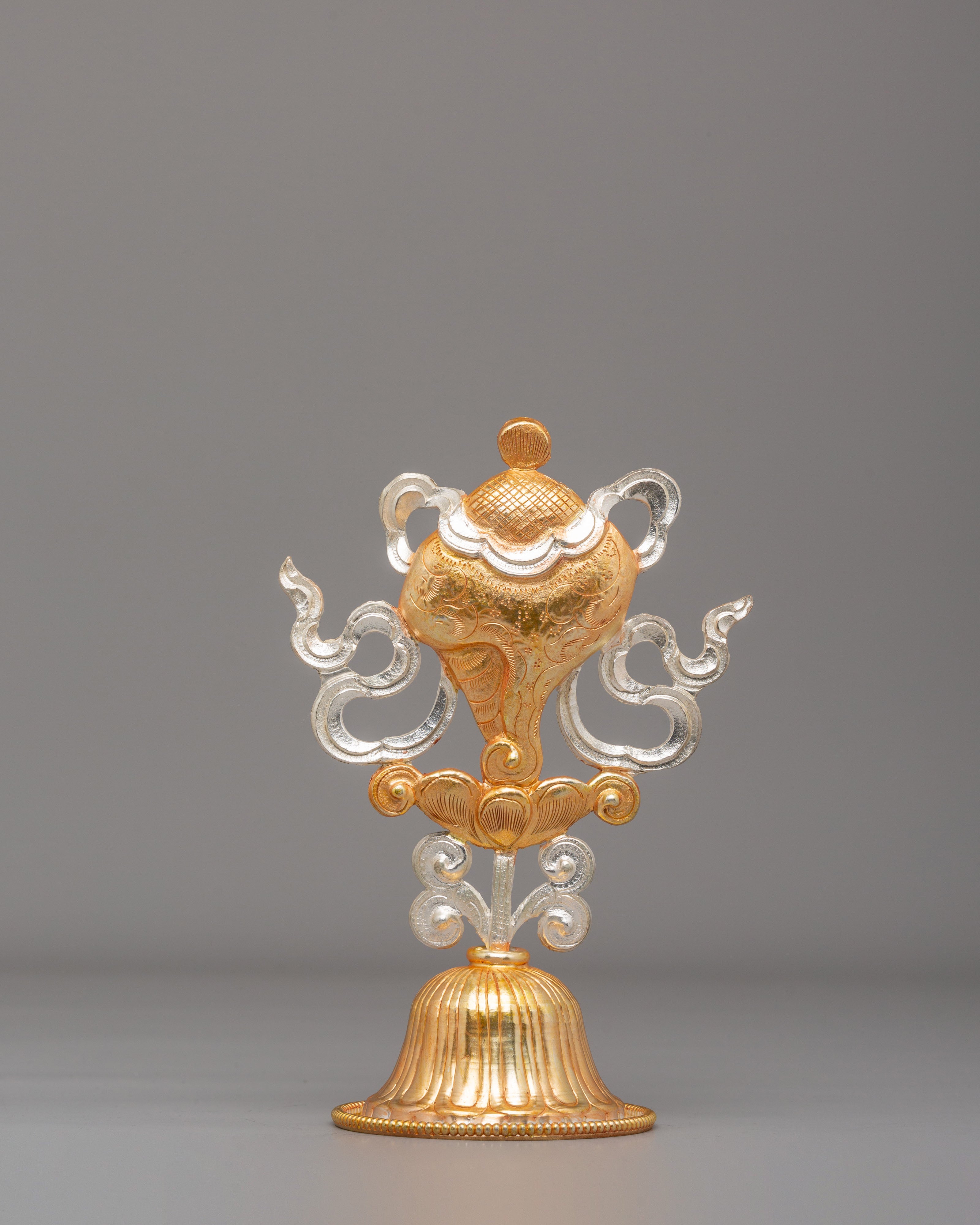 Sacred Eight Auspicious Symbols Set | Copper Body with Electro Gold & Silver Plating