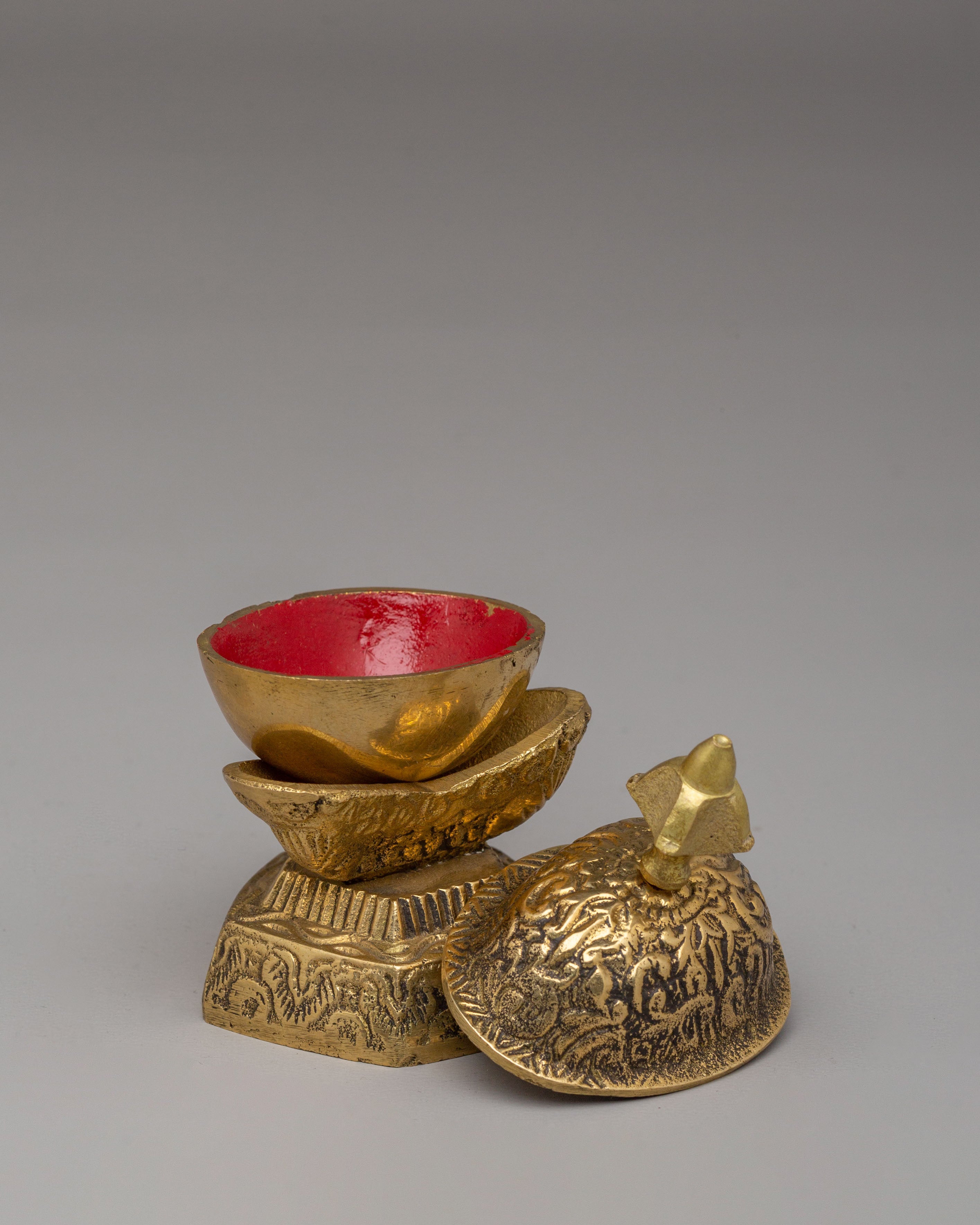 Handmade Buddhist Ceremonial Kapala | Ritual Vessel for Tantric Practices