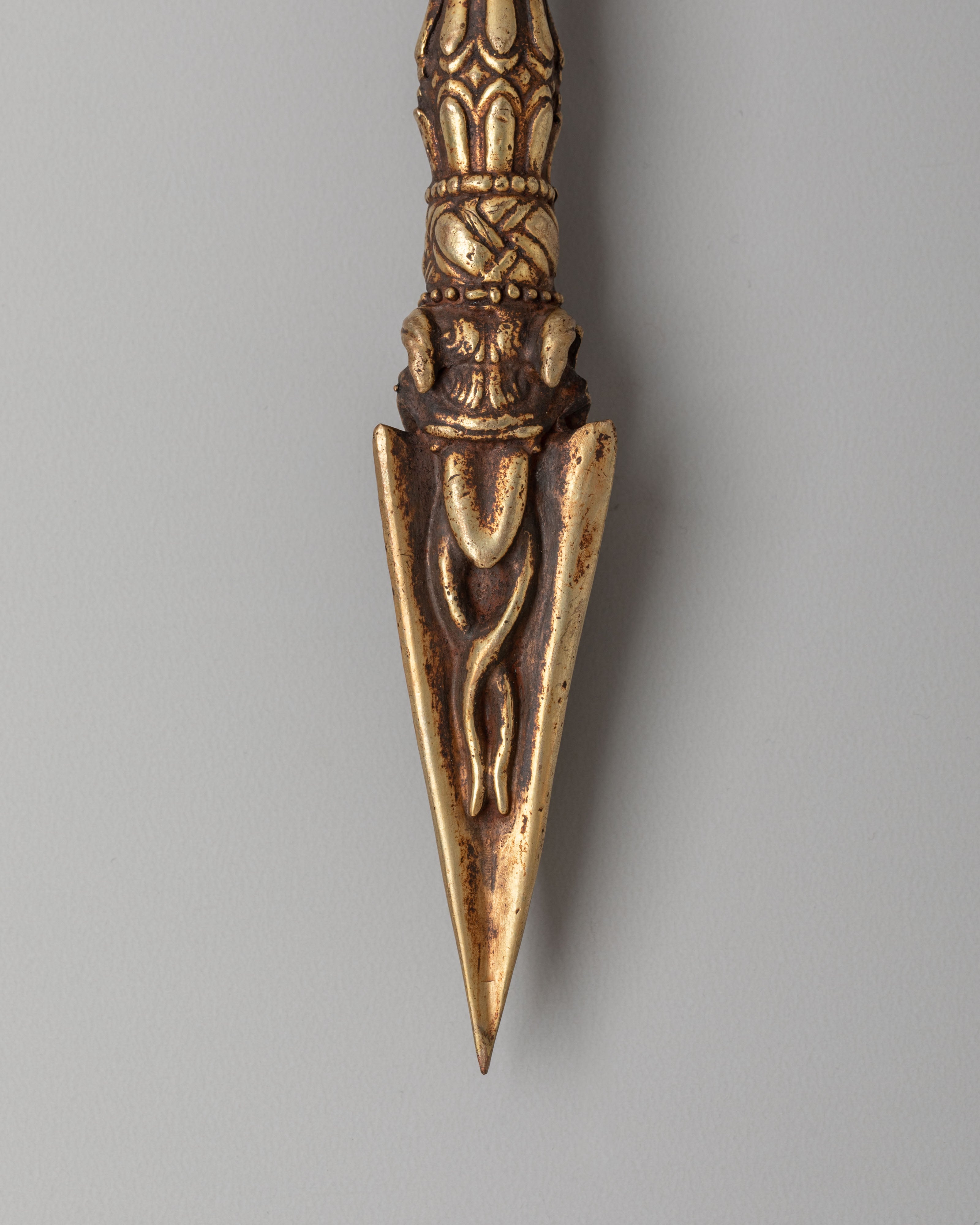 Himalayan Ritual Dagger | Sacred Bronze Phurba for Spiritual Ceremonies