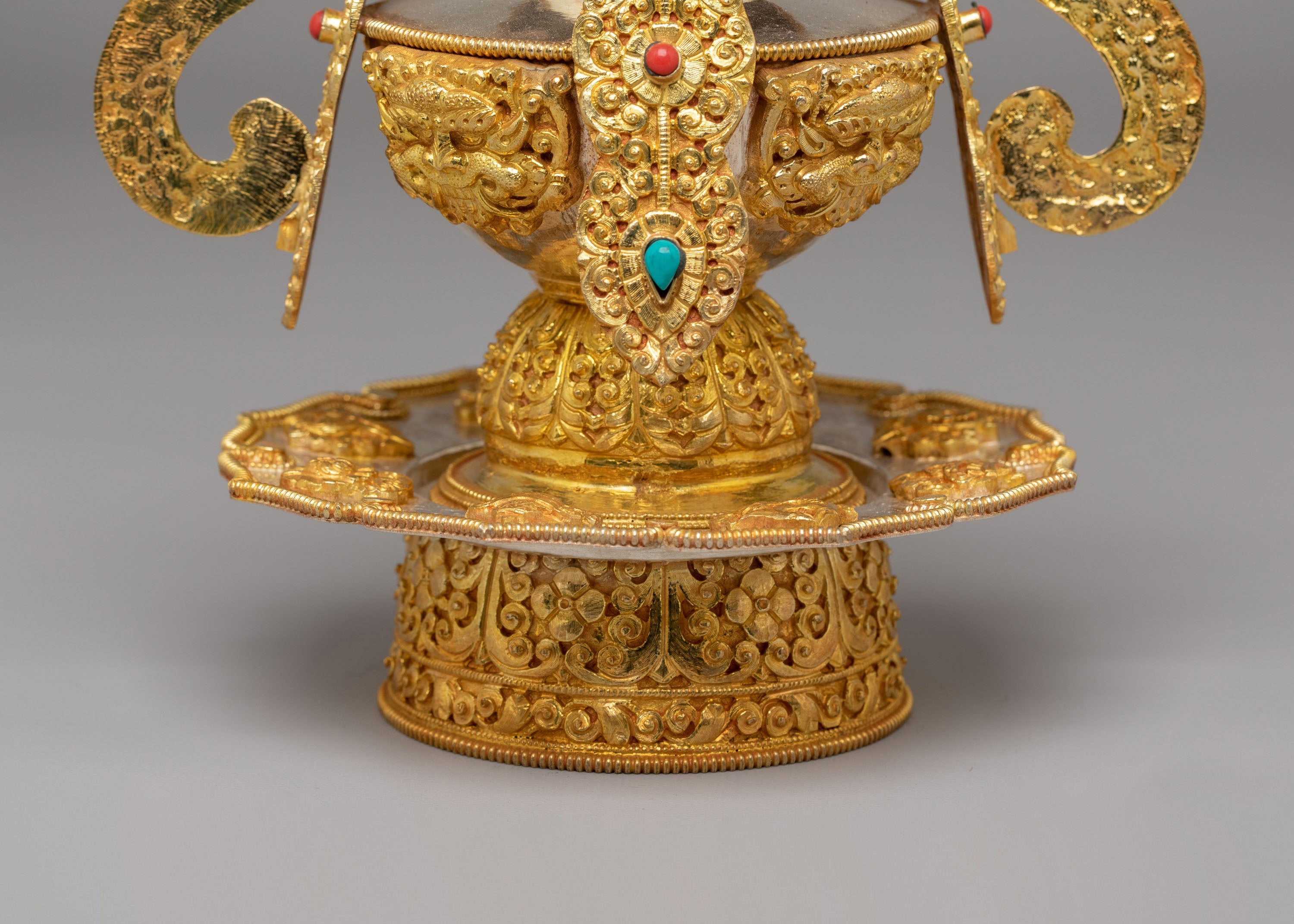 Handcrafted Longlife Vase for Altar | Tibetan Ritual Decor