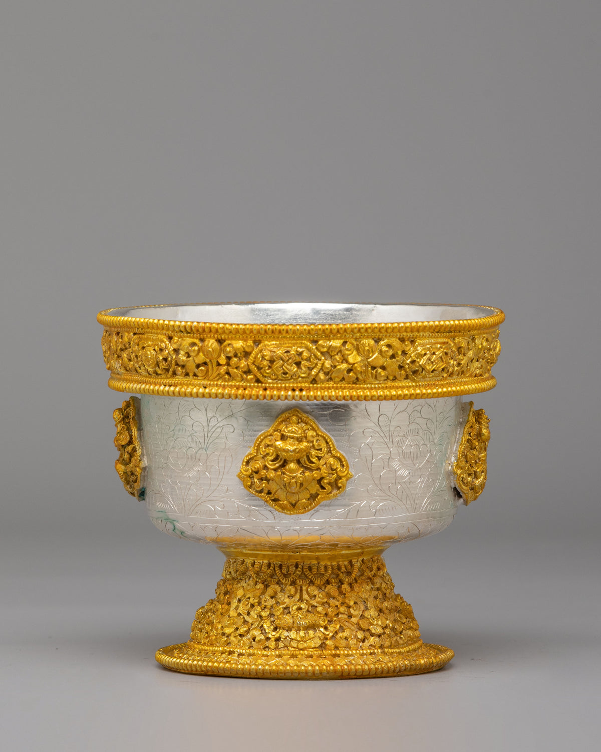 Traditional Water Offering Bowl Set | Spiritual Decor for Altar