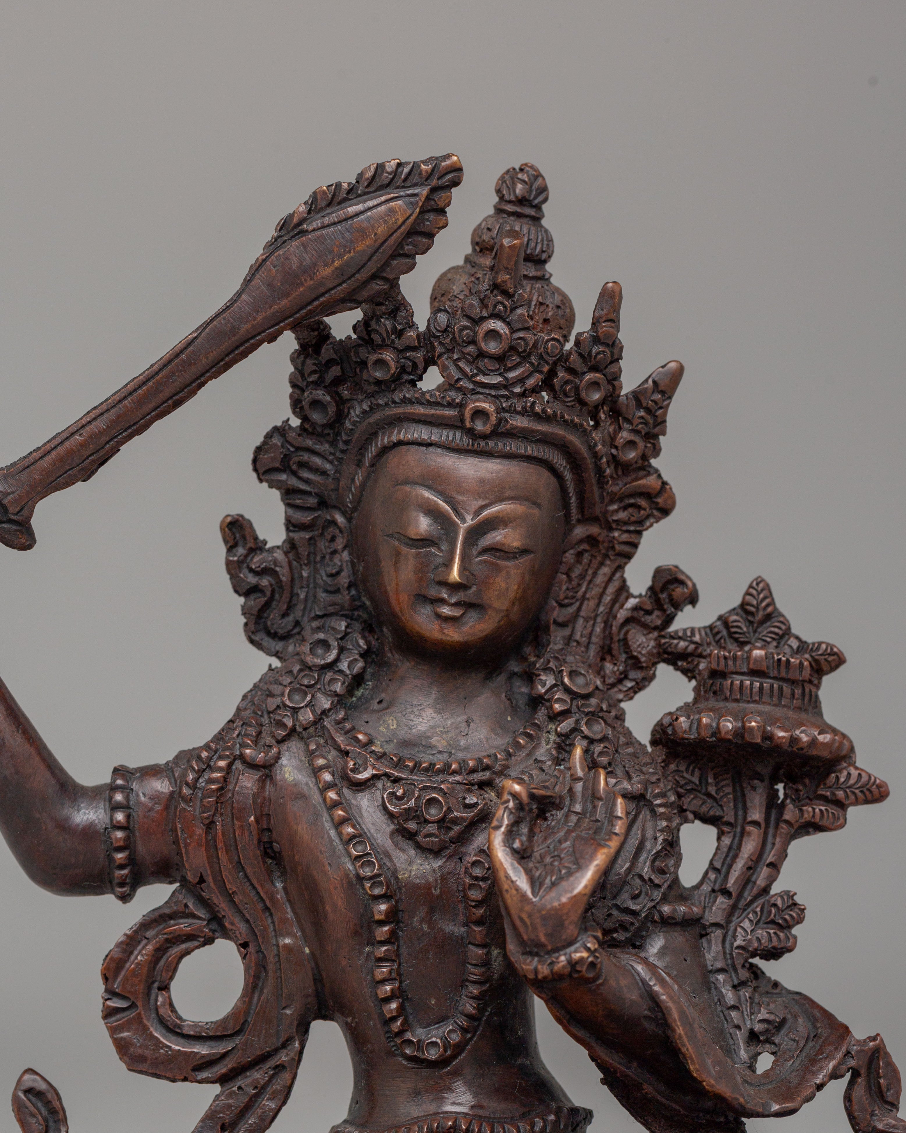 Sacred Manjushri Deity Statue | Symbol of Wisdom and Enlightenment