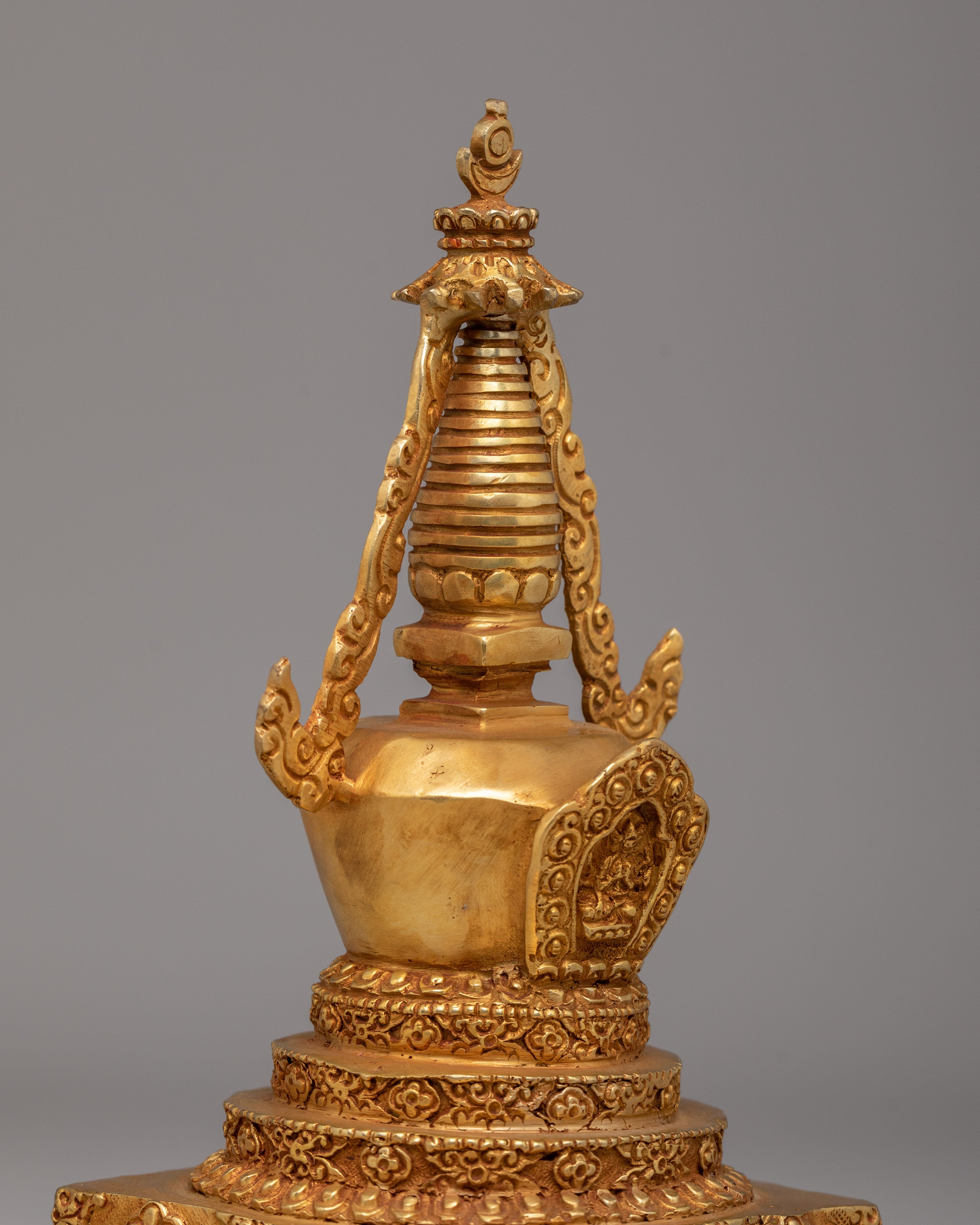Handmade Stupa for Rituals | Tibetan Buddhist Altar Decor