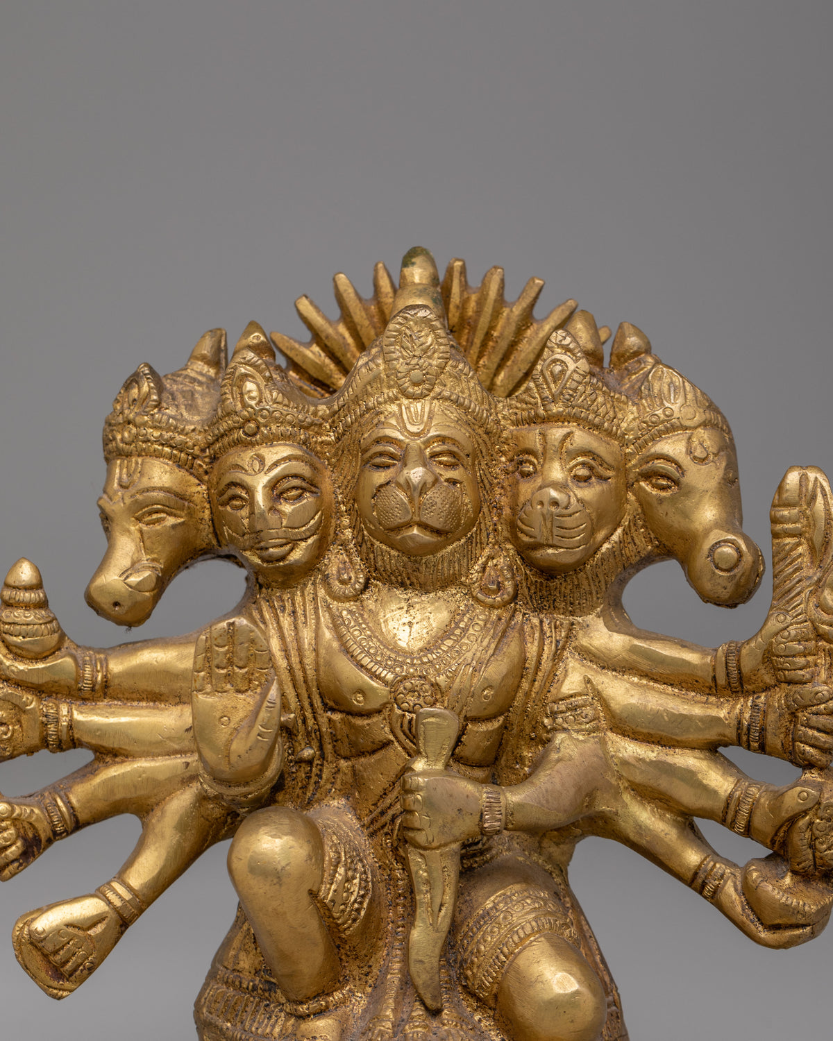 Sacred Traditional Hanuman Statue | Lord Hanuman Brass Idol