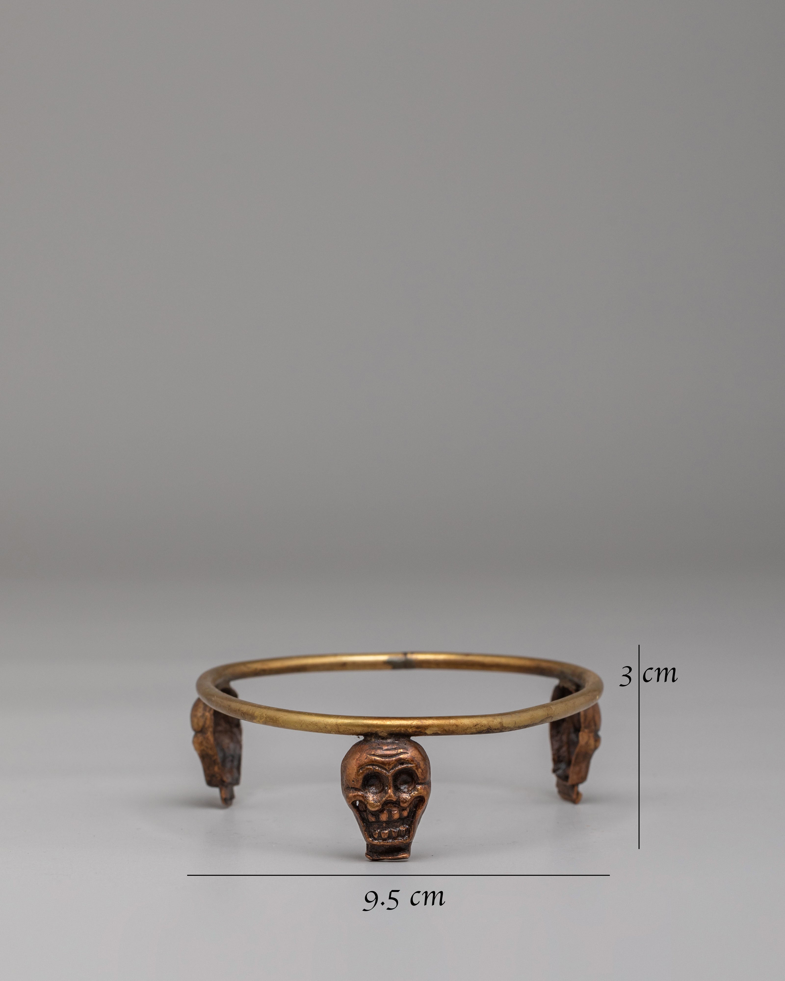 Handcrafted Ritual Kapala Stand | Sacred Offering Vessel