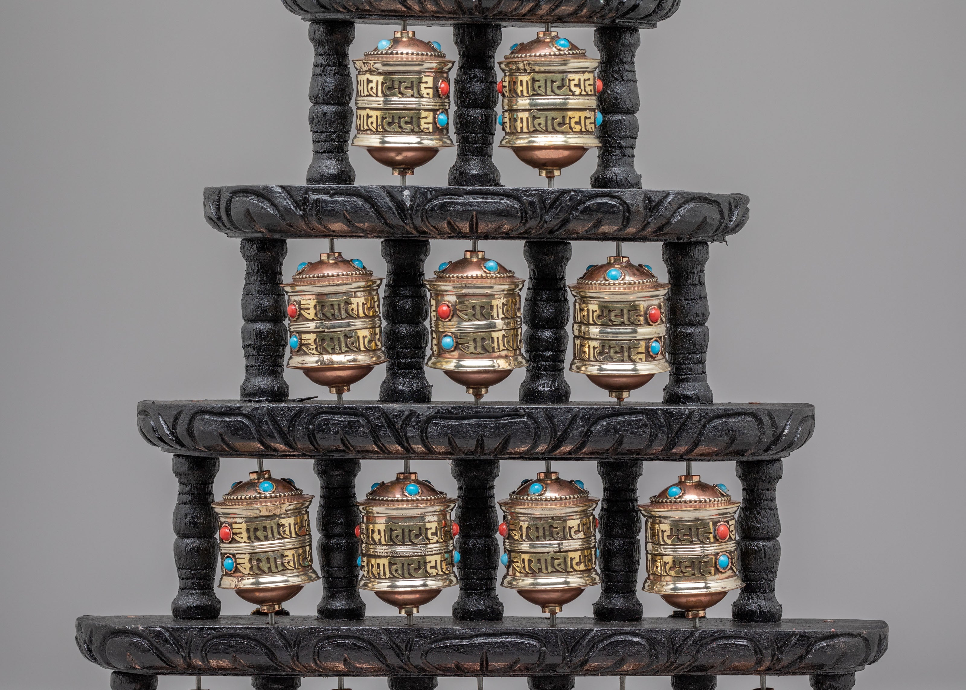 Buddhist Shrine Paryer Wheel | Mantra Wheel for Meditation