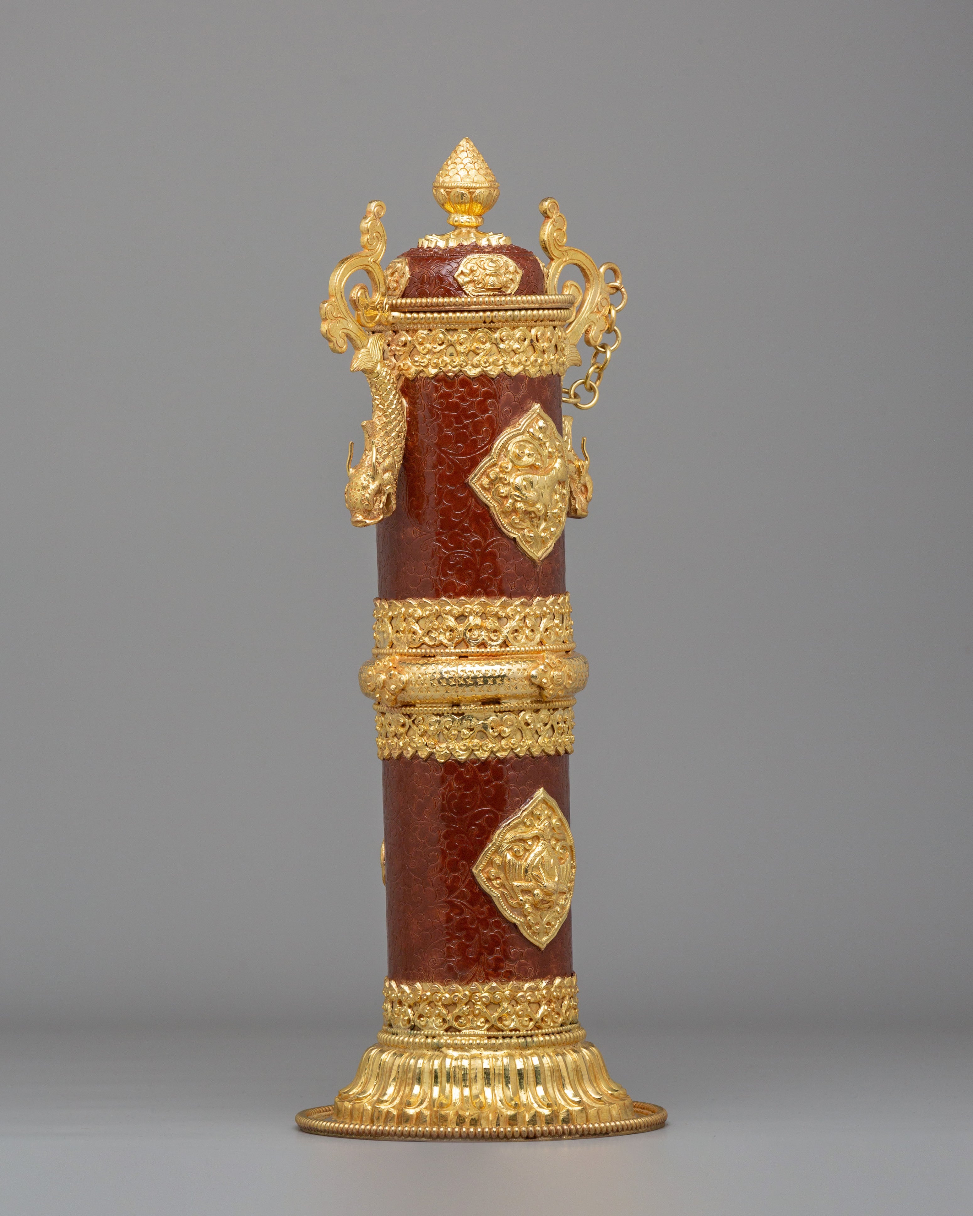 Handmade Incense Holder | Gold-Plated Copper Inense Holder for Altar