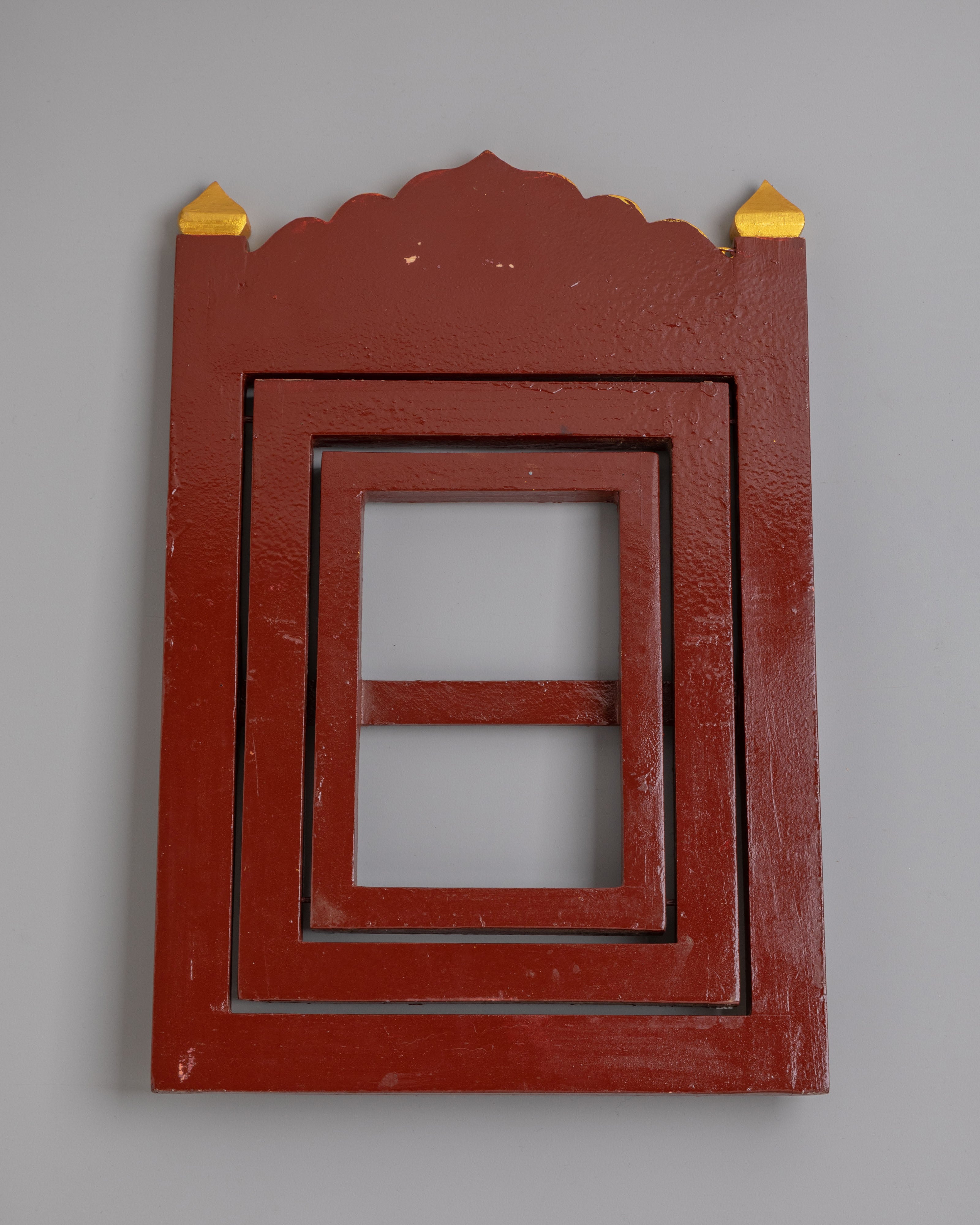 Handcrafted Wooden Book Stand | Traditional Tibetan Decorative Book Holder