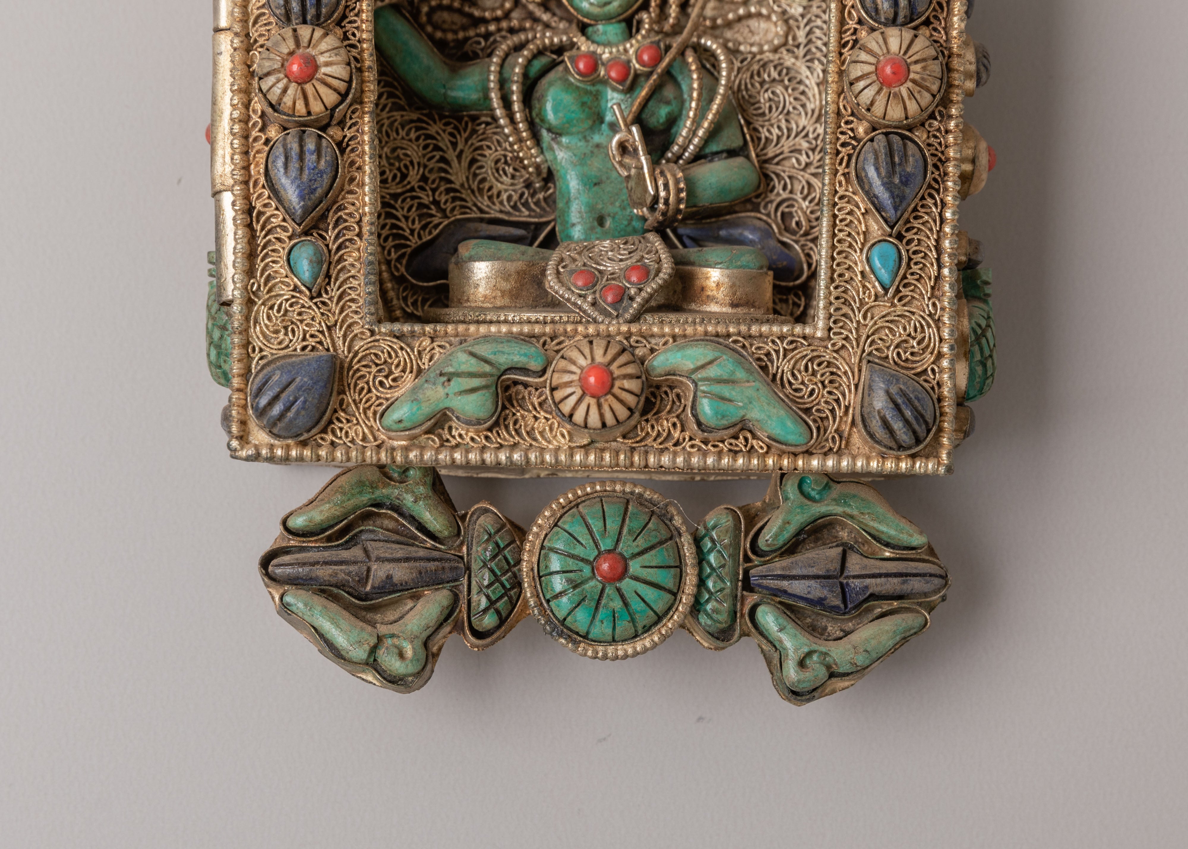 Tibetan Manjushri Ghau Box Locket | Symbol of Wisdom