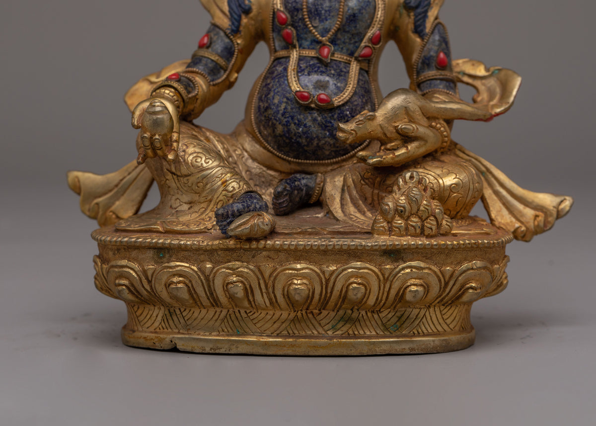 Wealth Lord Dzambhala Statue | Traditional Himalayan Artwork