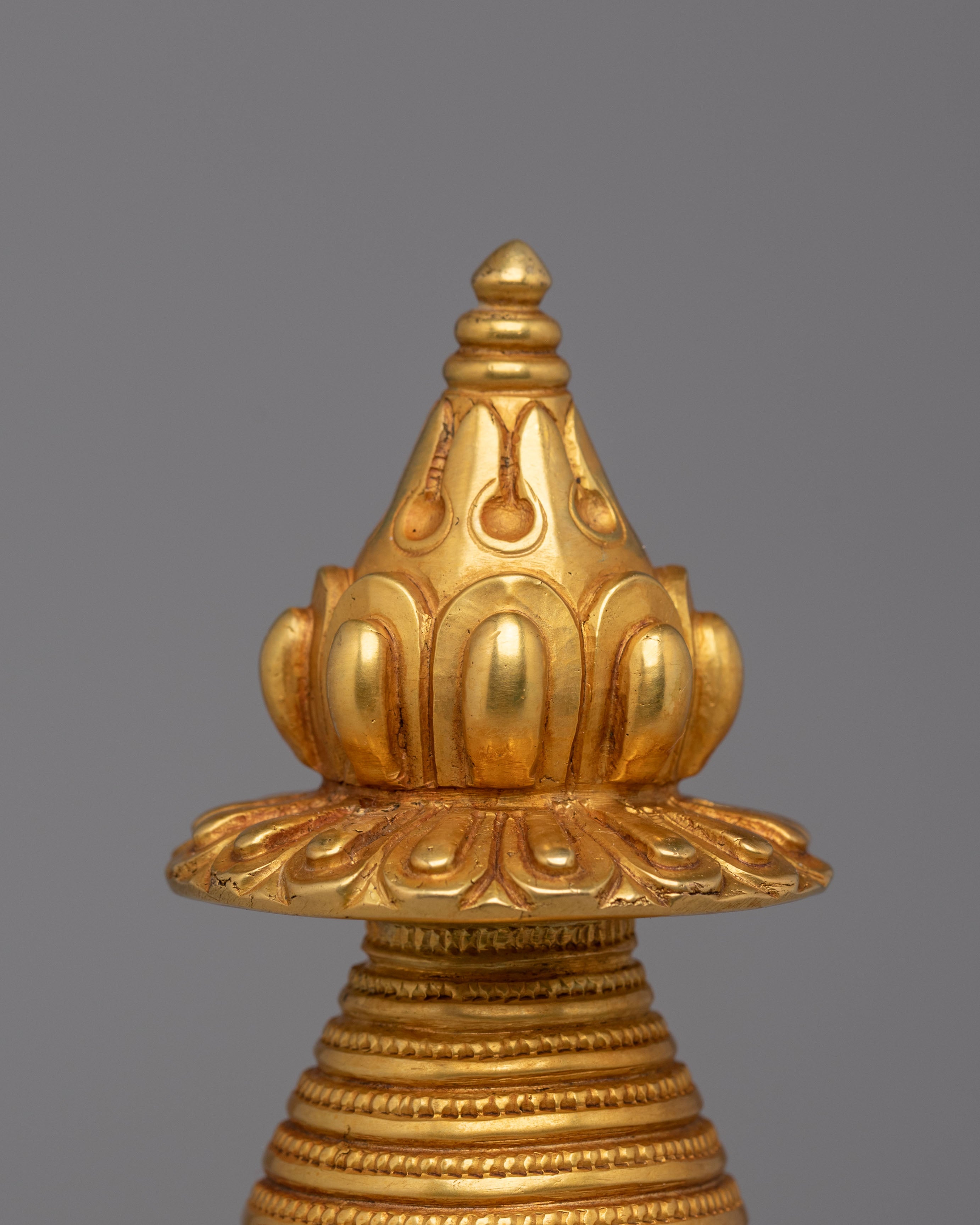 Sacred Enlightment Kadampa Stupa | Gold Plated Tibetan Stupa