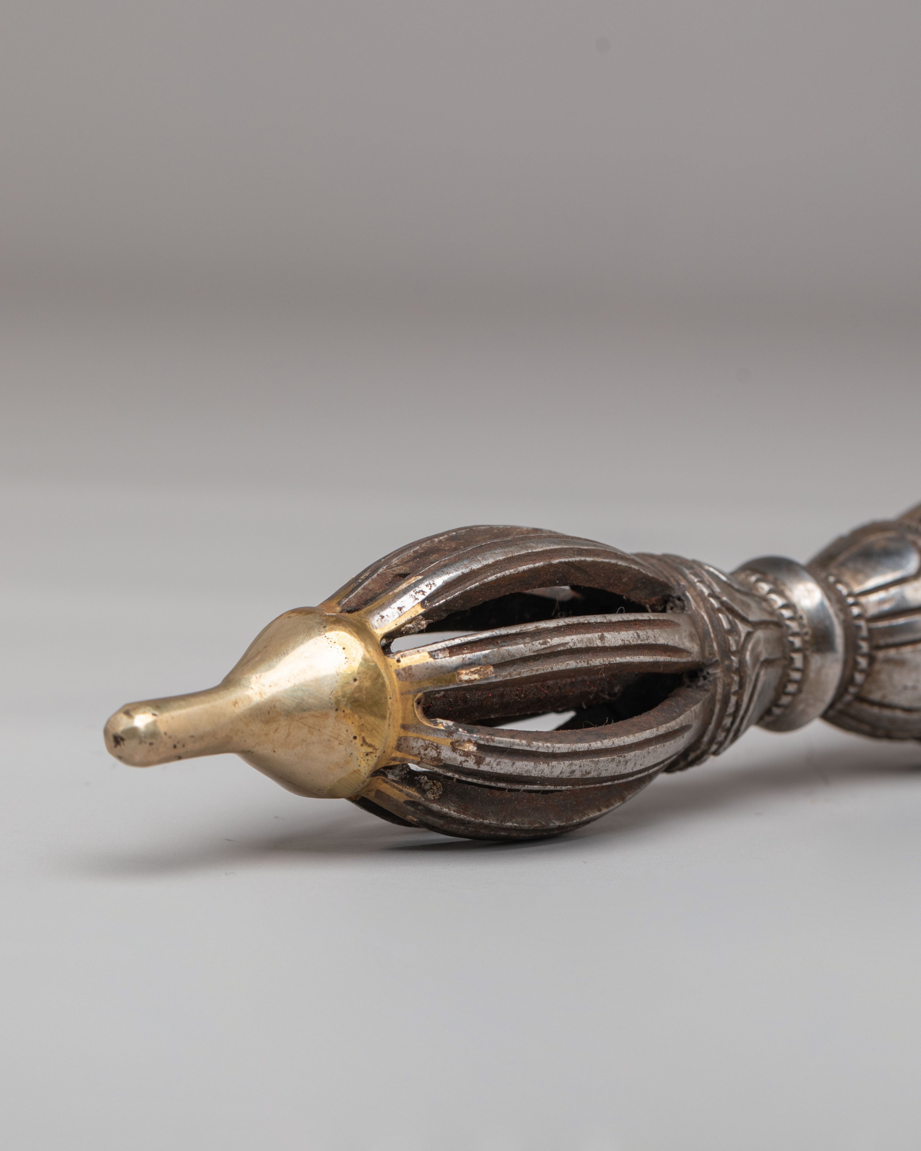 Traditional Tibetan Vajra Ritual Tool | Spiritual Energy Tool for Meditation