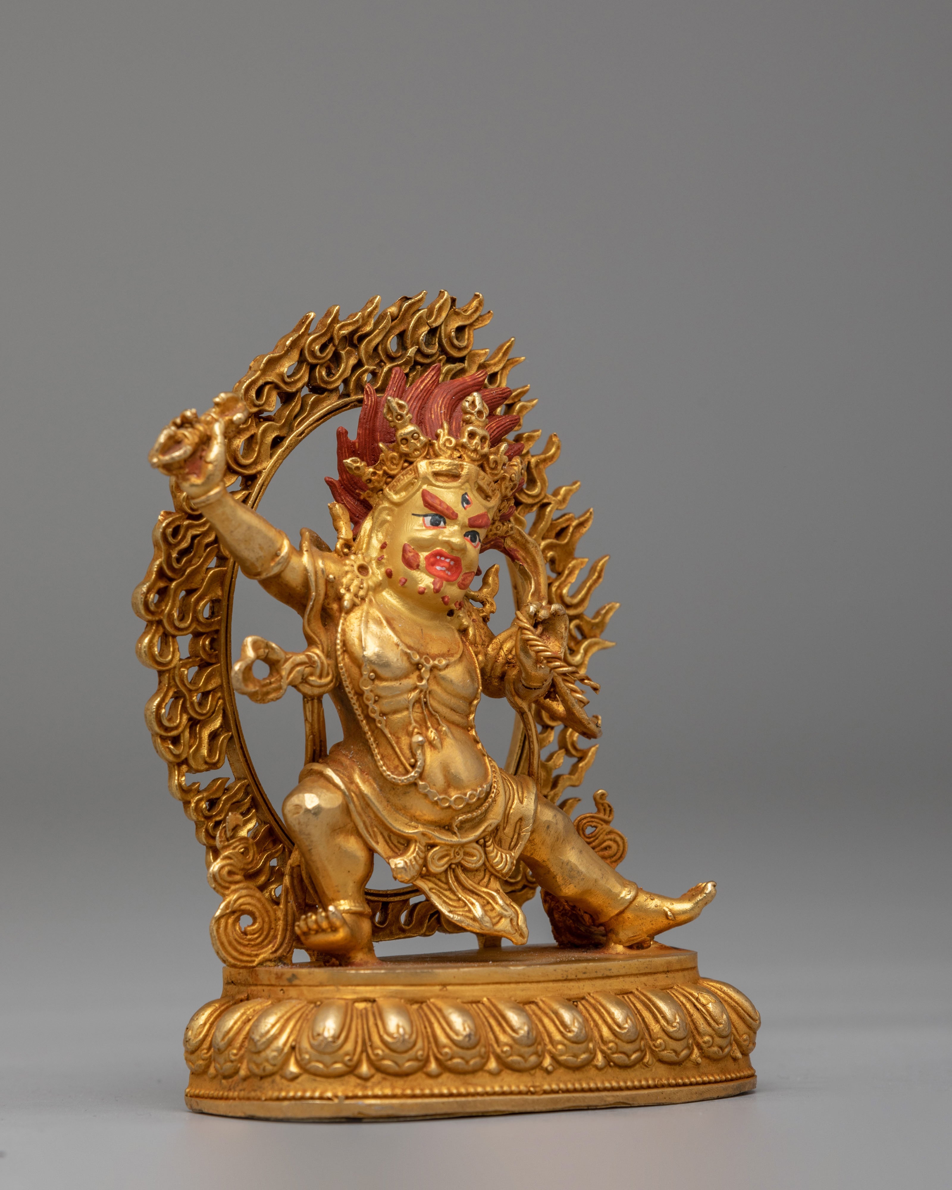 Sacred Vajrapani Statue | Wrathful Protector Deity Sculpture