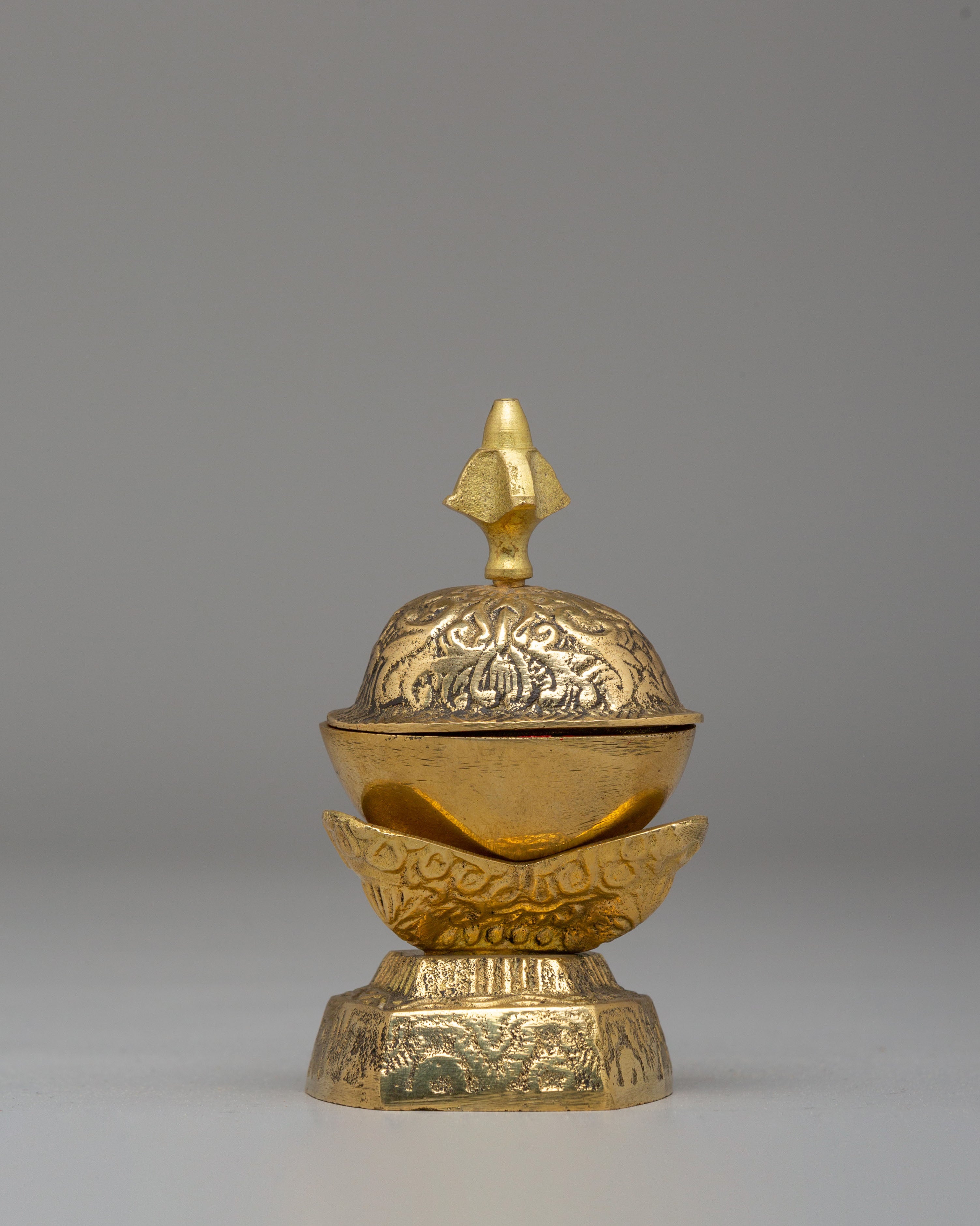 Tibetan Altar Kapala | Ritual Skull Cup for Tantric Offerings