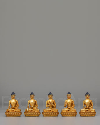 Five Wisdom Buddha Statue 