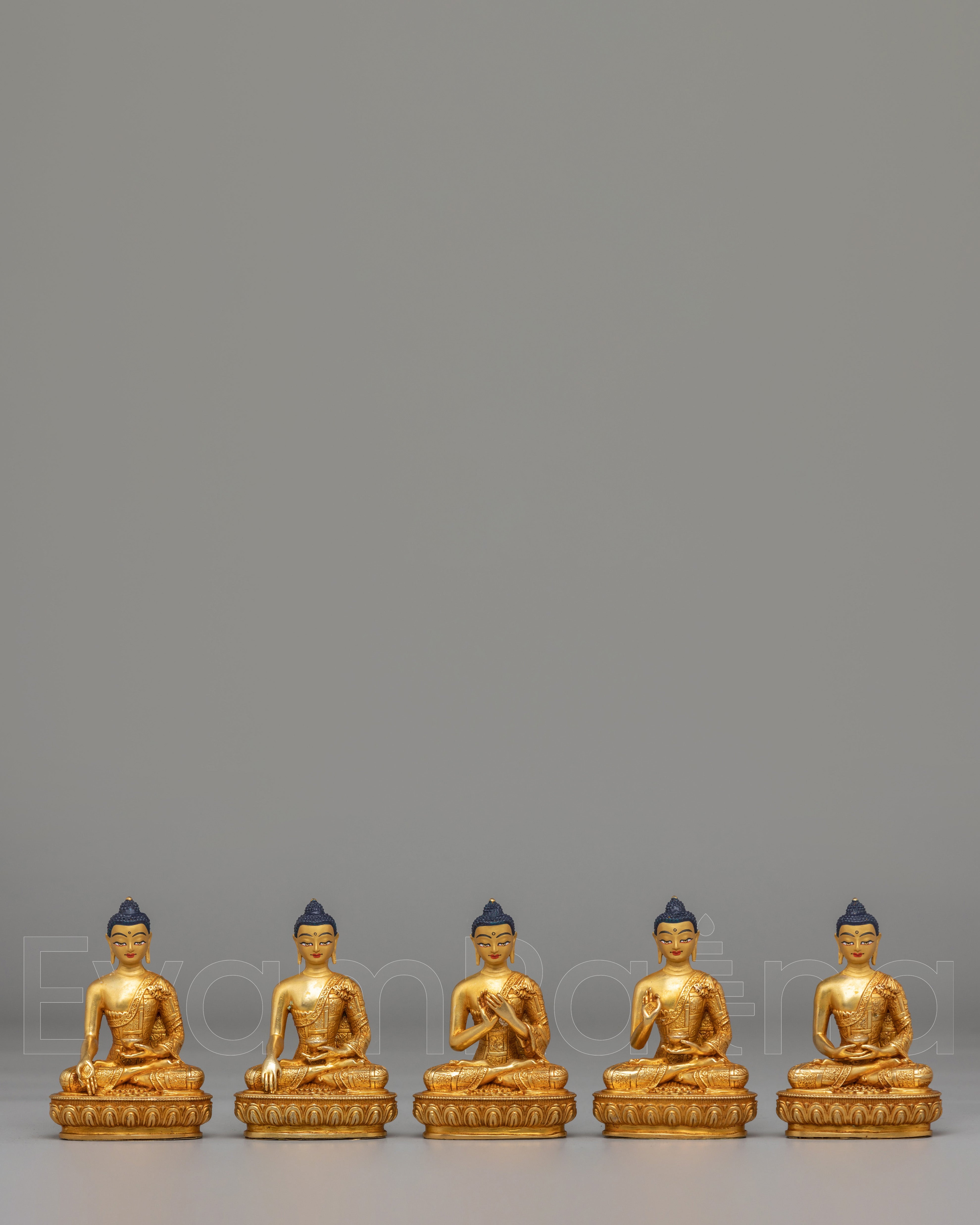 Five Wisdom Buddha Statue 