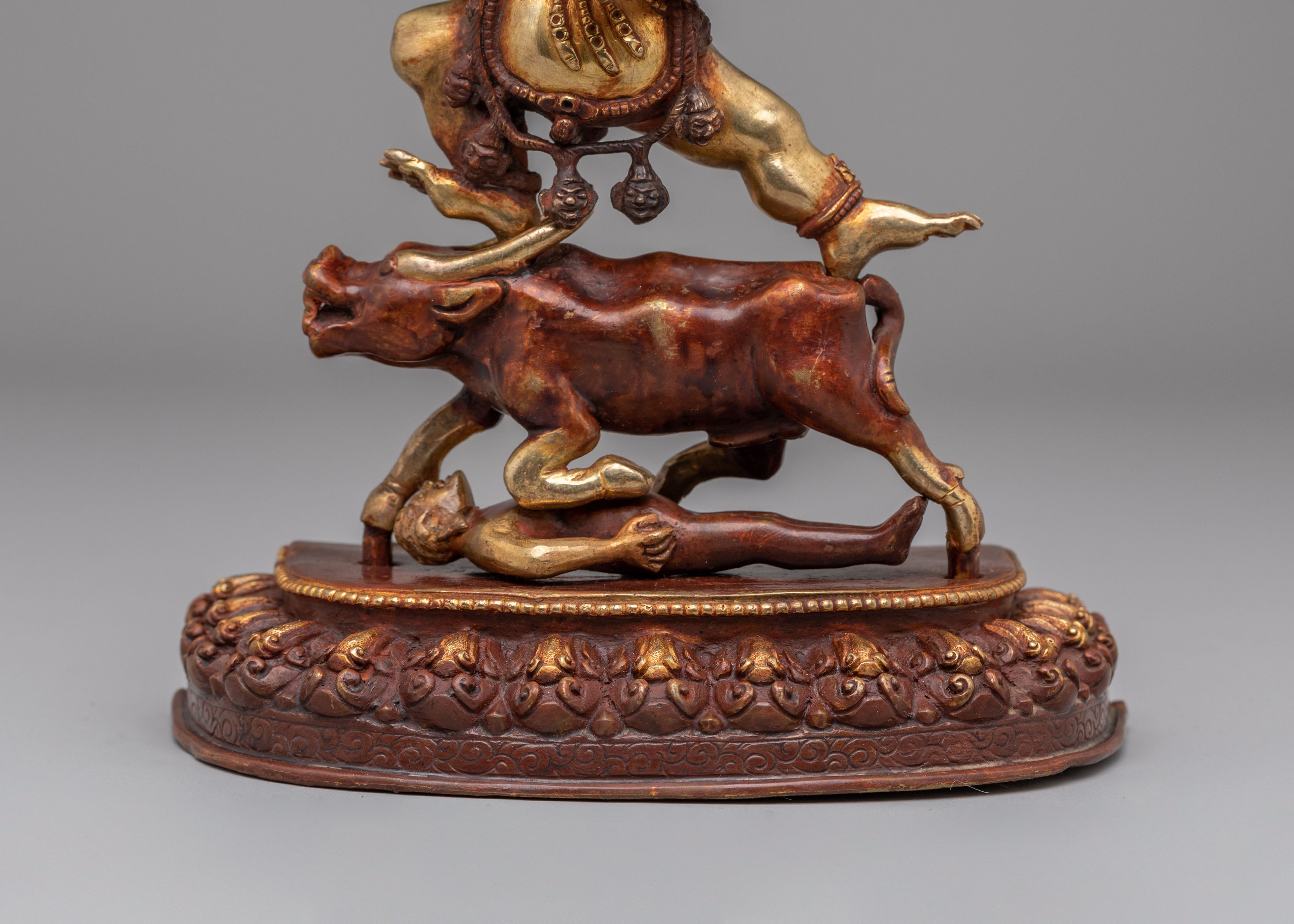 Lord of Death Yama Dharmaraja Statue | Tibetan Guardian Deity Figurine