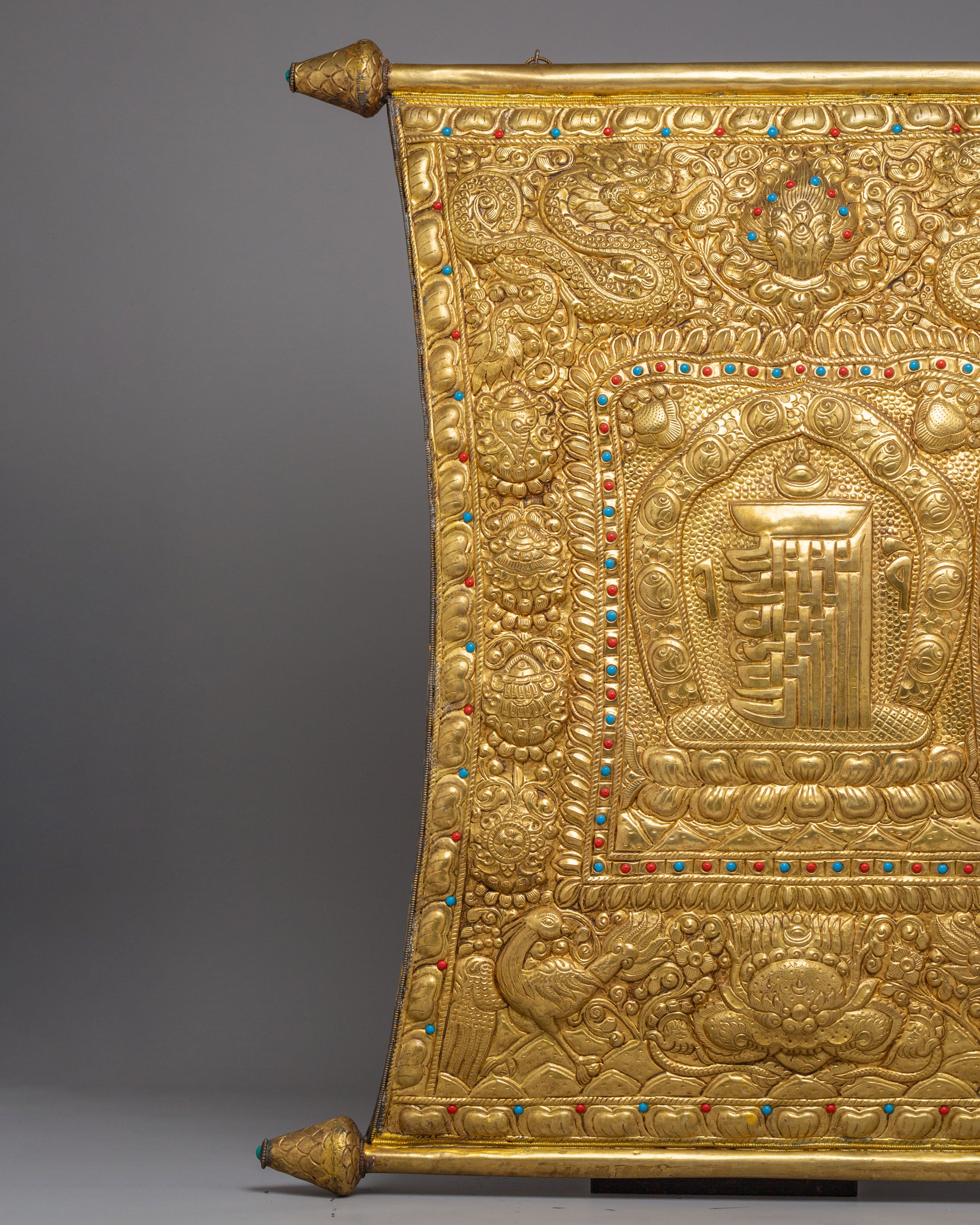 Kalachakra Metal Wall Hanging | Tibetan Buddhist Symbol