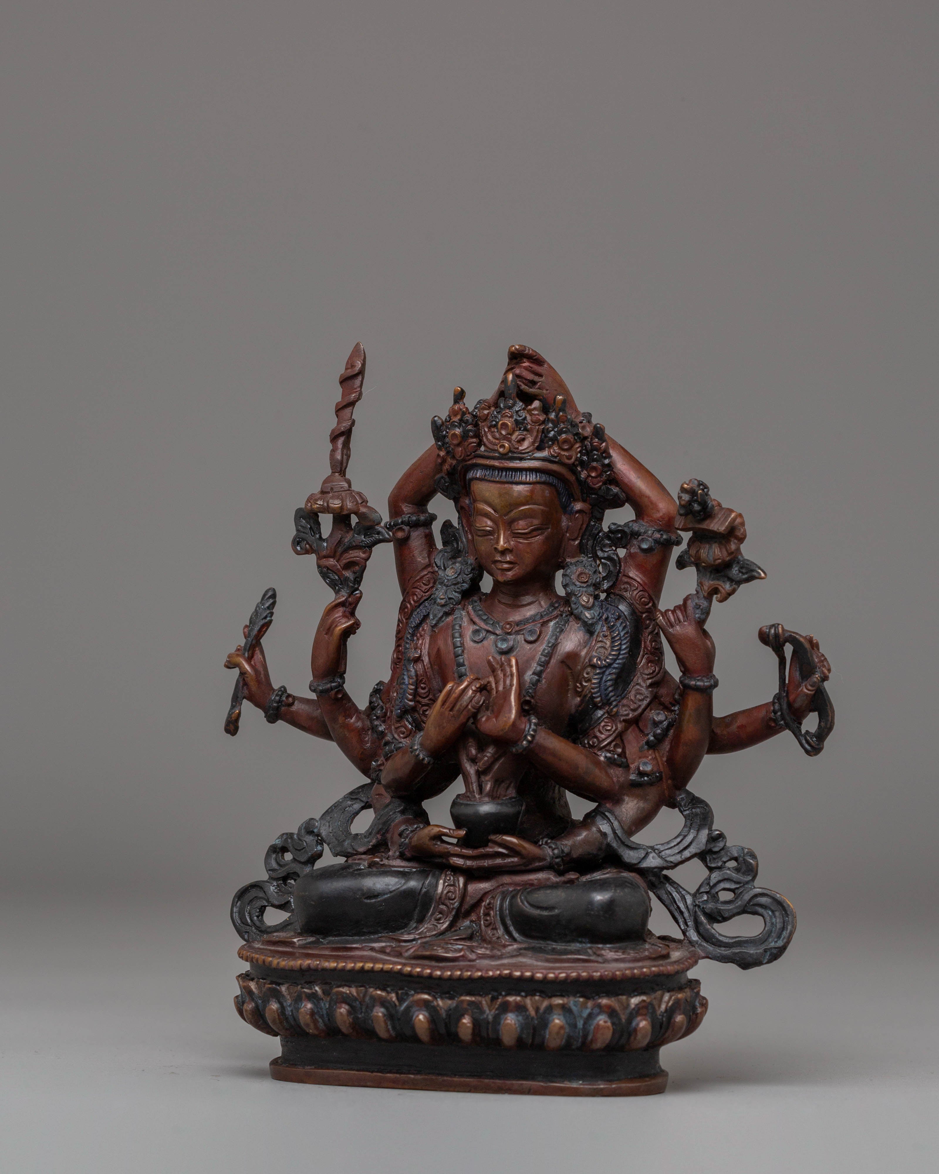 Handcrafted Namasangiti Sculpture | Embodiment of Primordial Wisdom