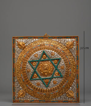 Handcrafted Wall Hanging Buddhist Mandala | Sacred Artwork for Spiritual Spaces