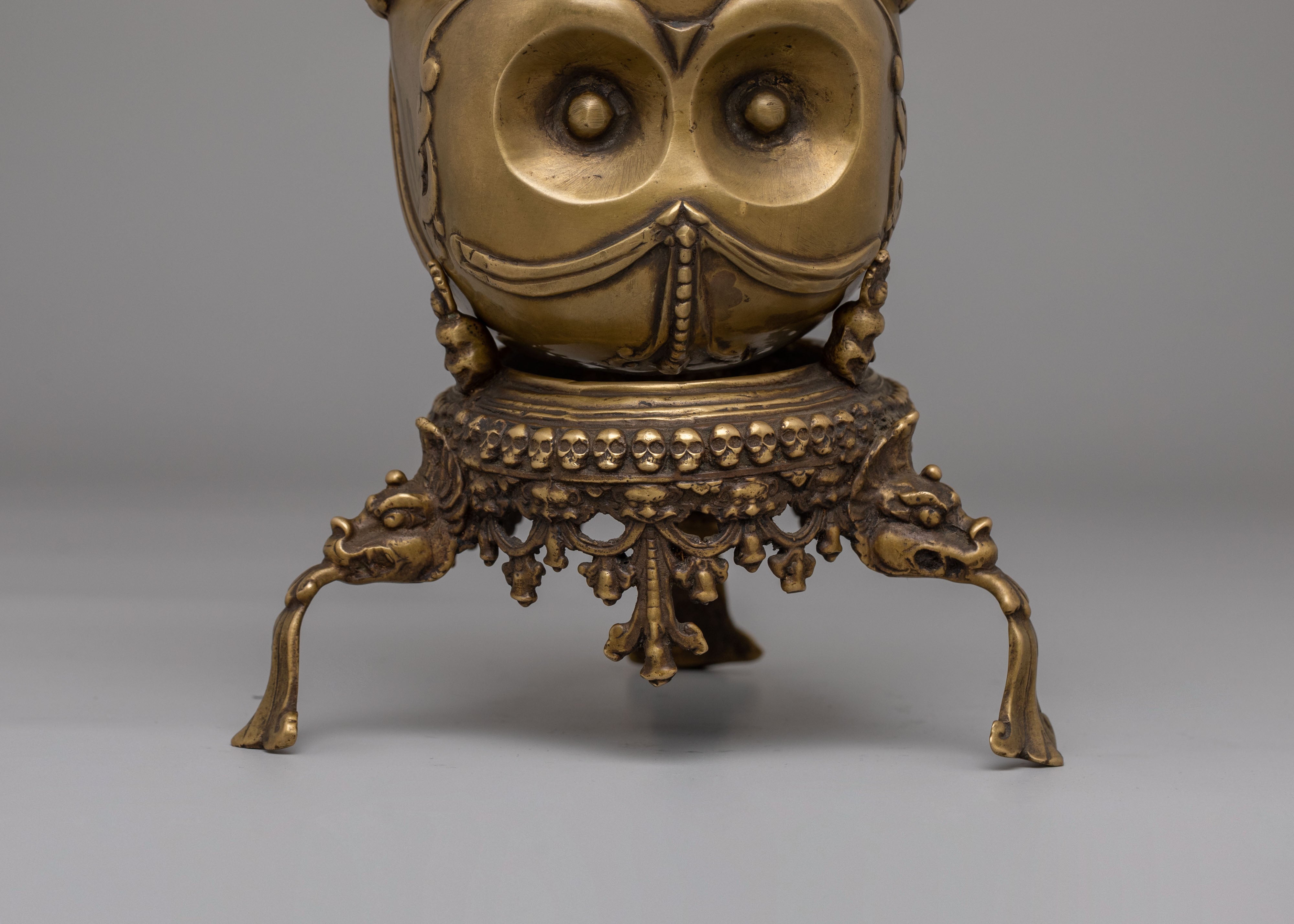 Himalayan Tibetan Handcrafted Kapala | Ritual Skull Cup