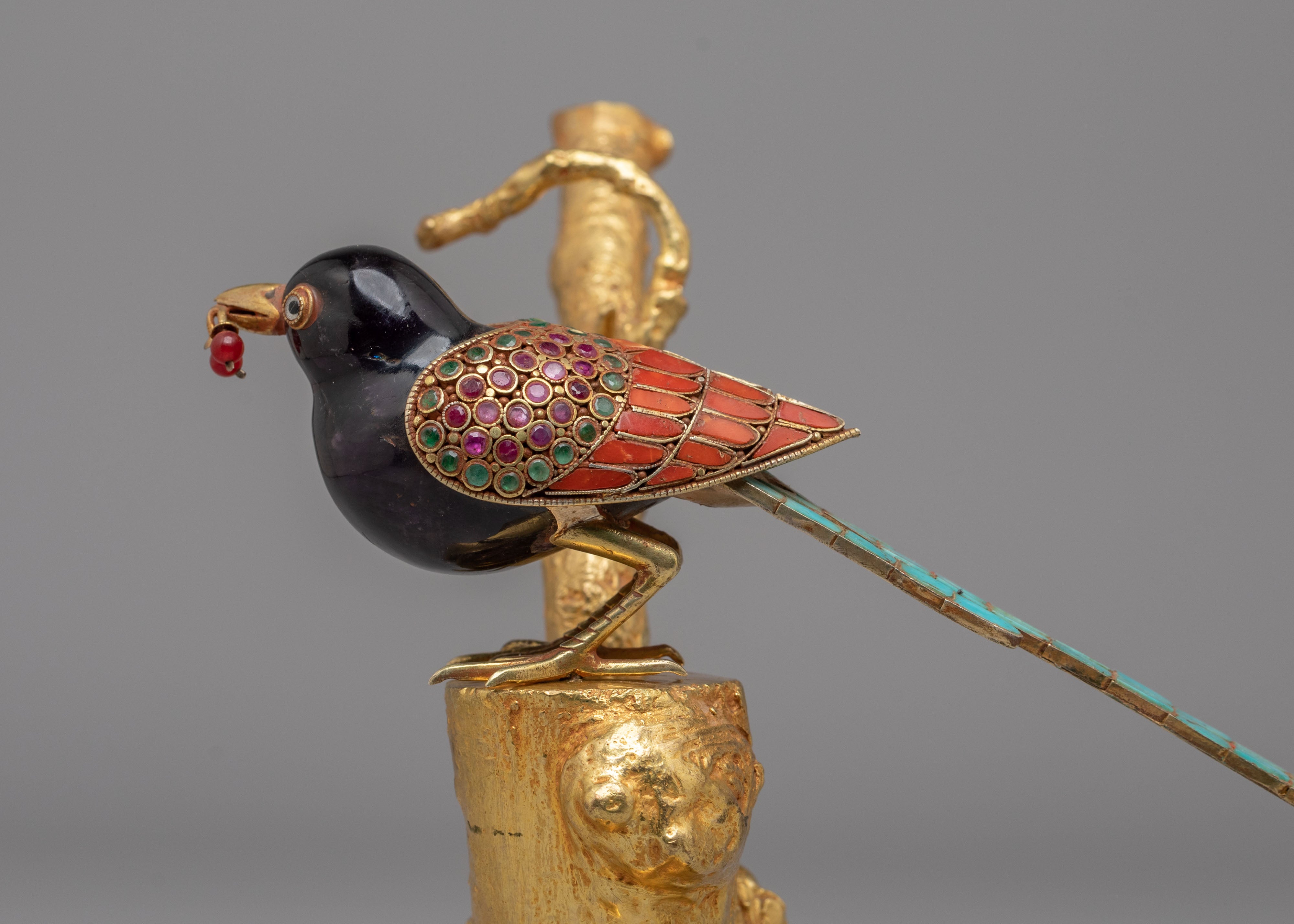 Handmade Golden Bird Statue | Perfect for Spiritual Decor