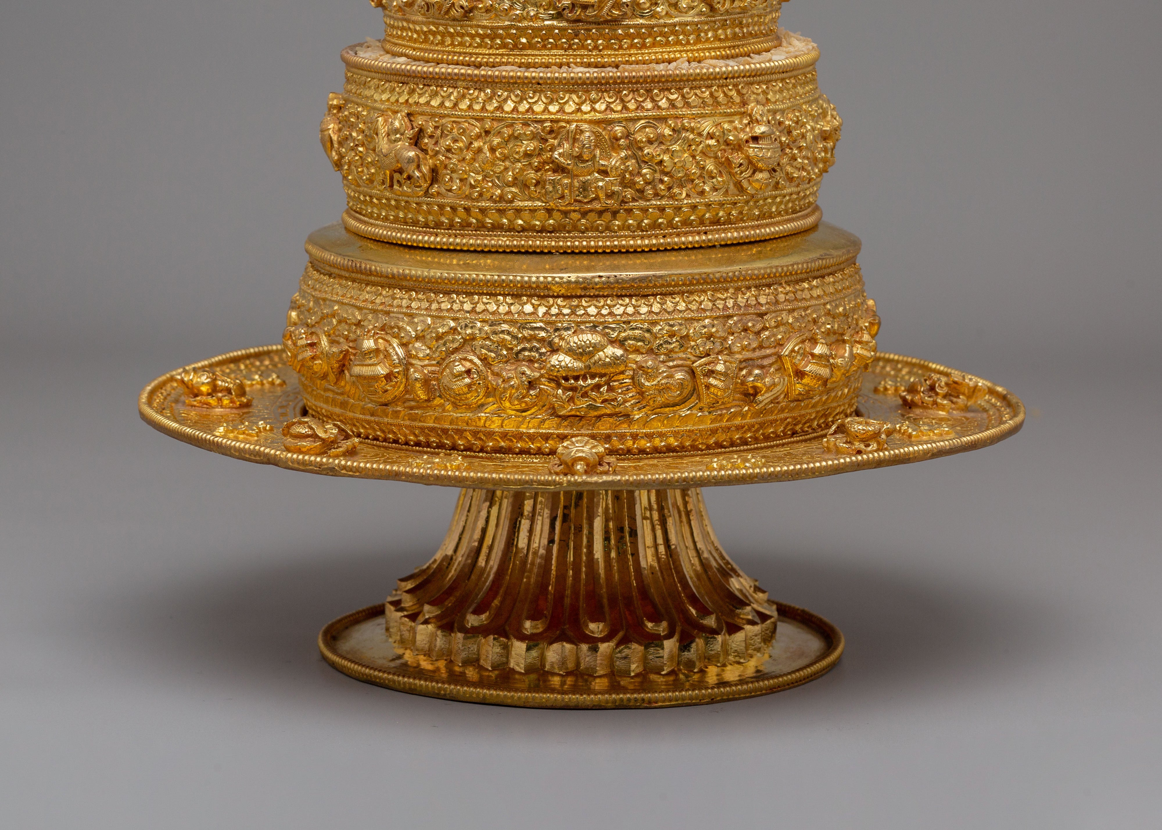 Traditional Offering Mandala | Tibetan Buddhist Offering Vessel