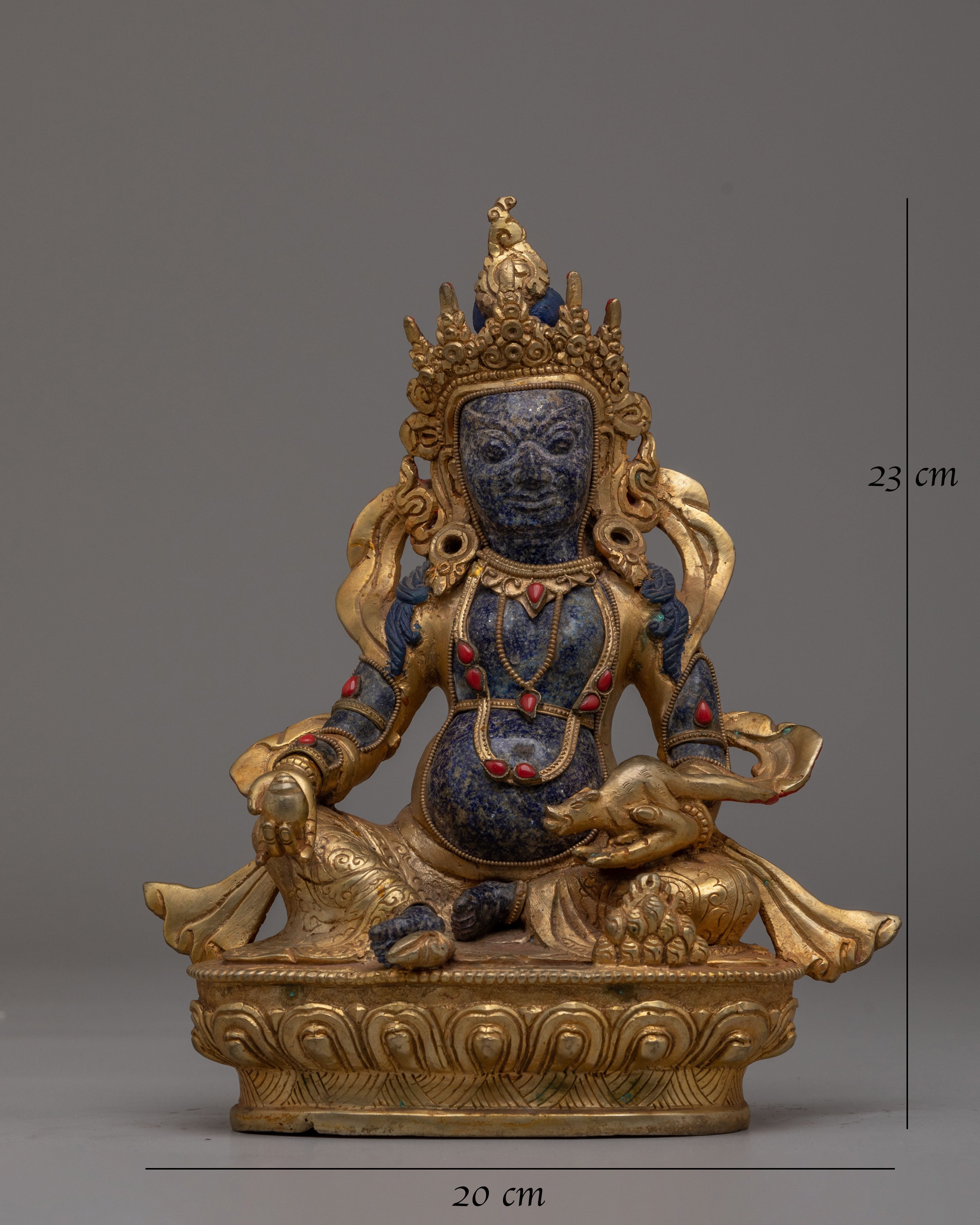 Wealth Lord Dzambhala Statue | Traditional Himalayan Artwork